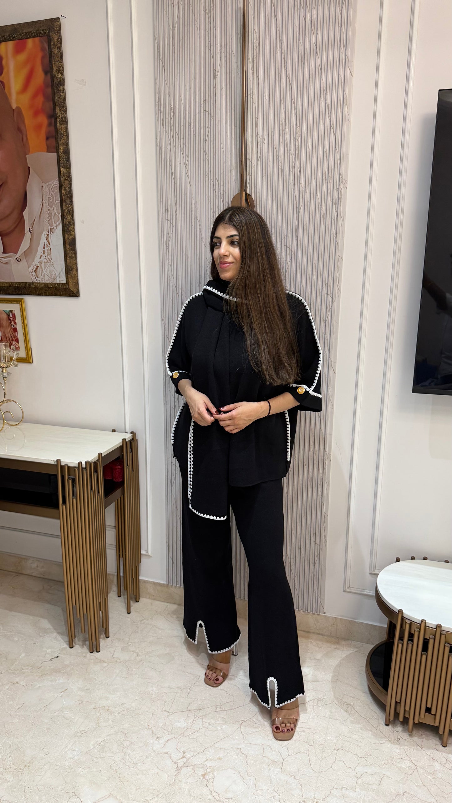 Imported-3pc woolen co-ord set