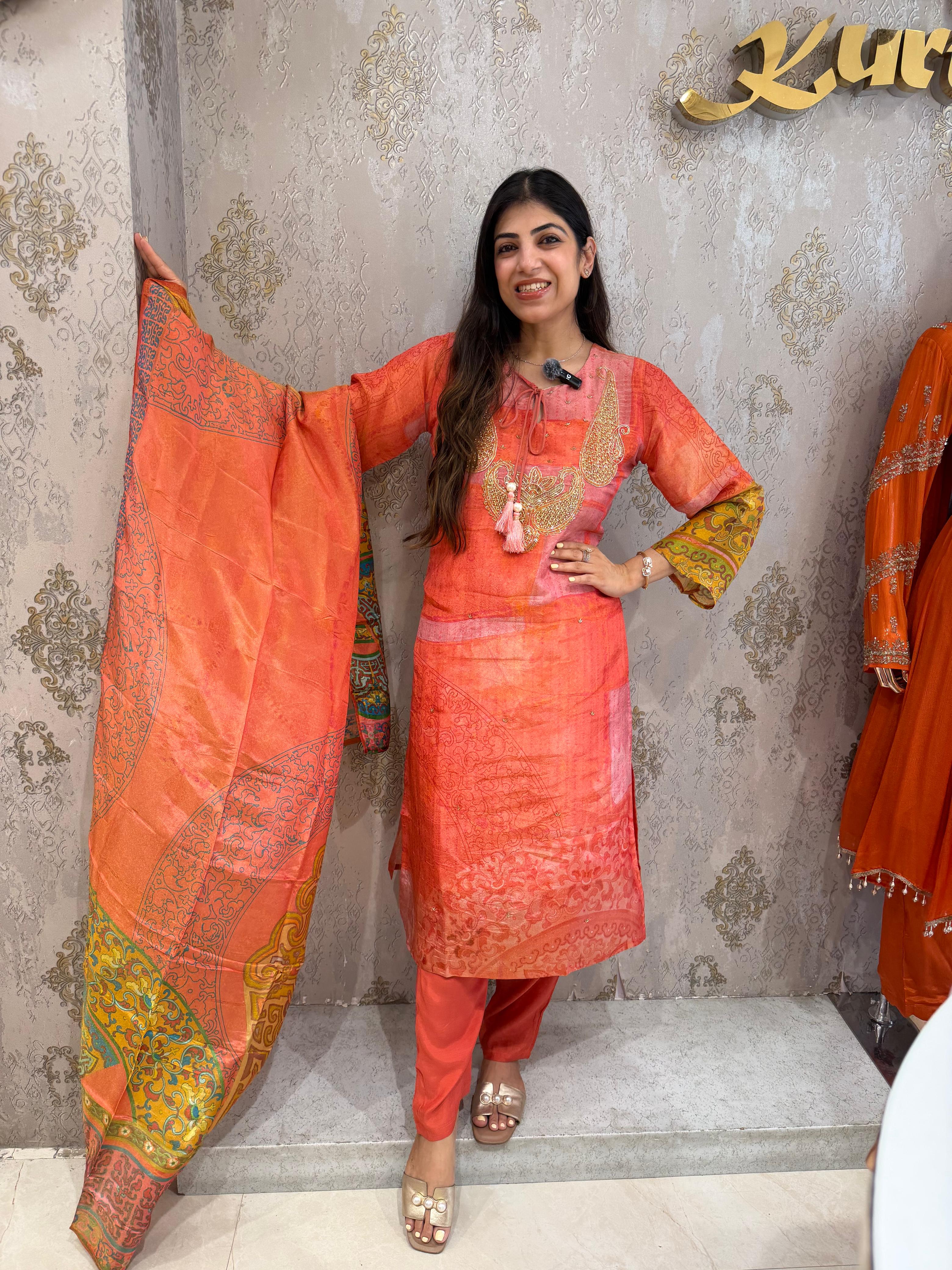 Cosmo fabric handwork 3pc, state suit with pants
