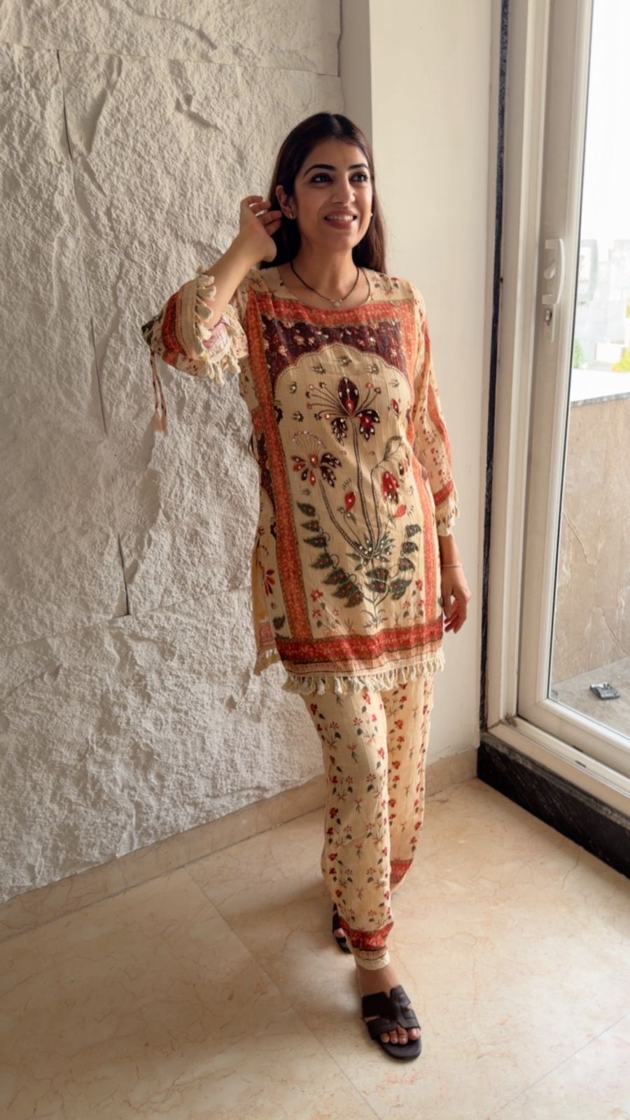 Digital crepe 2 pc set