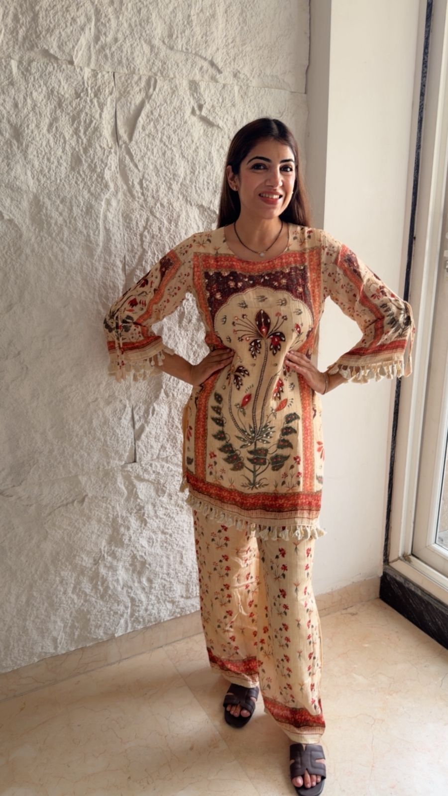 Digital crepe 2 pc set