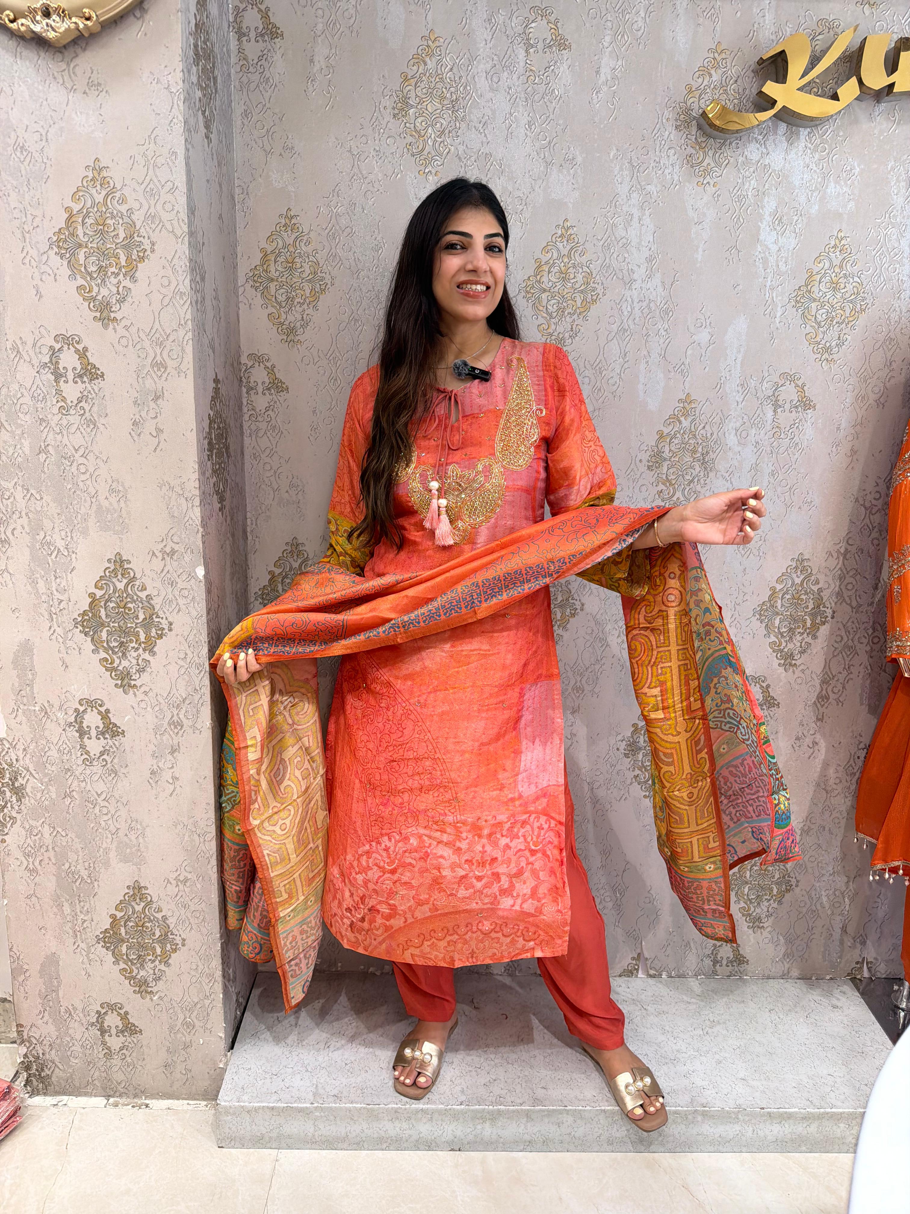 Cosmo fabric handwork 3pc, state suit with pants
