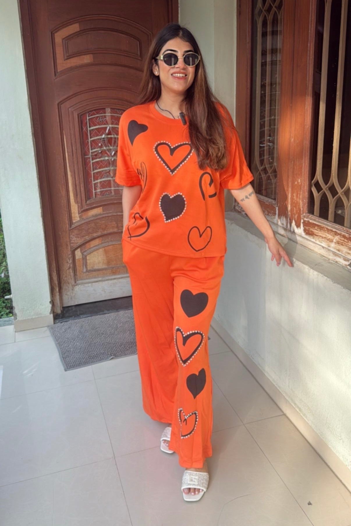 2pc Imported Cotton Embroidered Co-ord Set