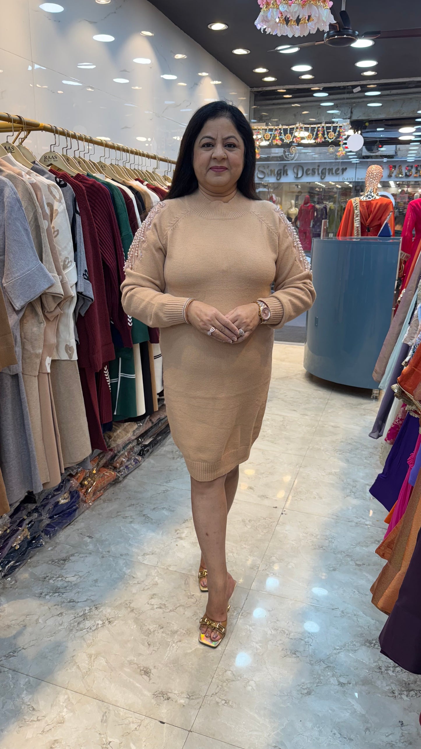 One piece-woolen dress