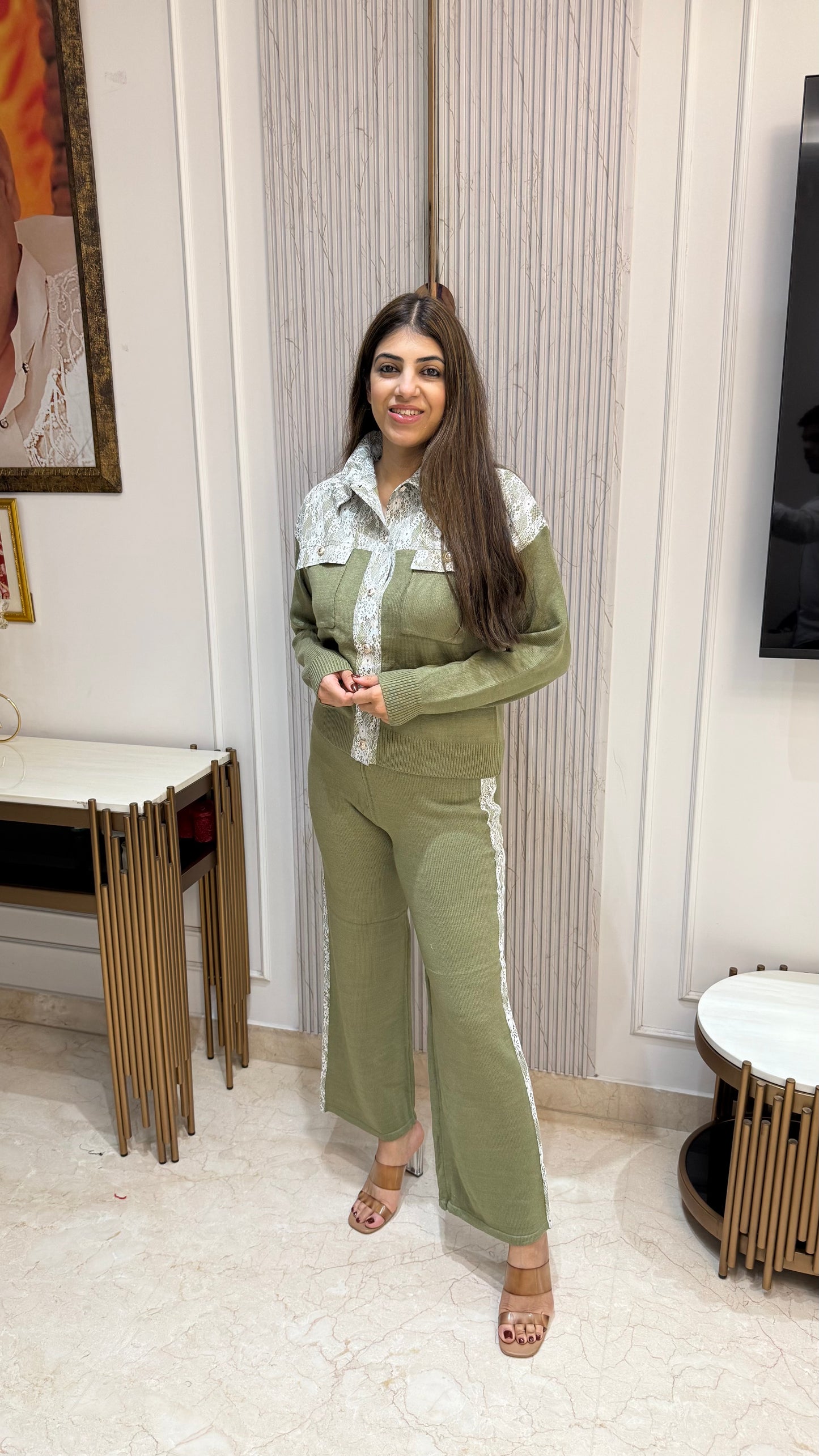 Imported-2pc woollen co-ord set