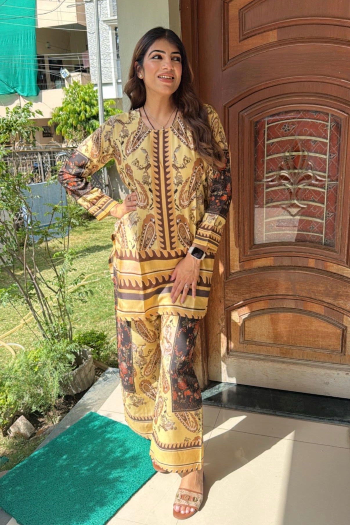 2pc Cotton-Muslin Printed Co-ord Set