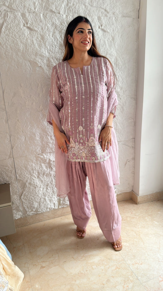 Organza farshi salwar suit