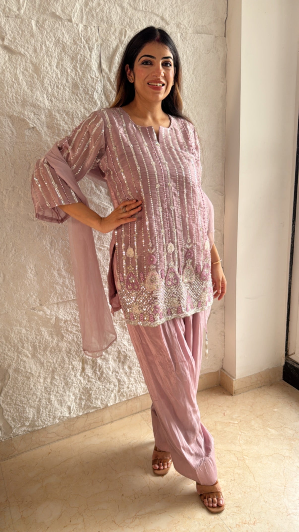 Organza farshi salwar suit