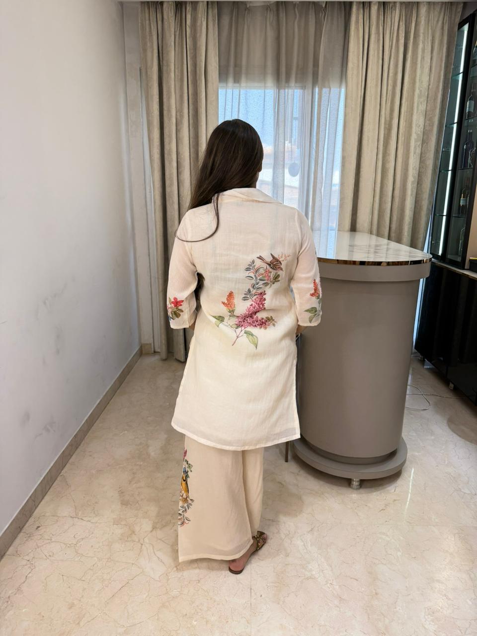 Pure mul cotton color print 2pc, co-ord set with cotton lining
