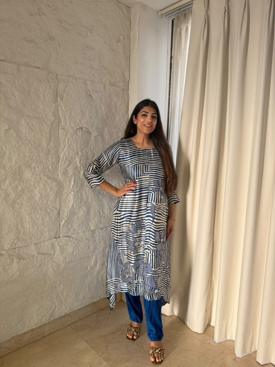 Pure Gaji silk-A line 2 pc, set