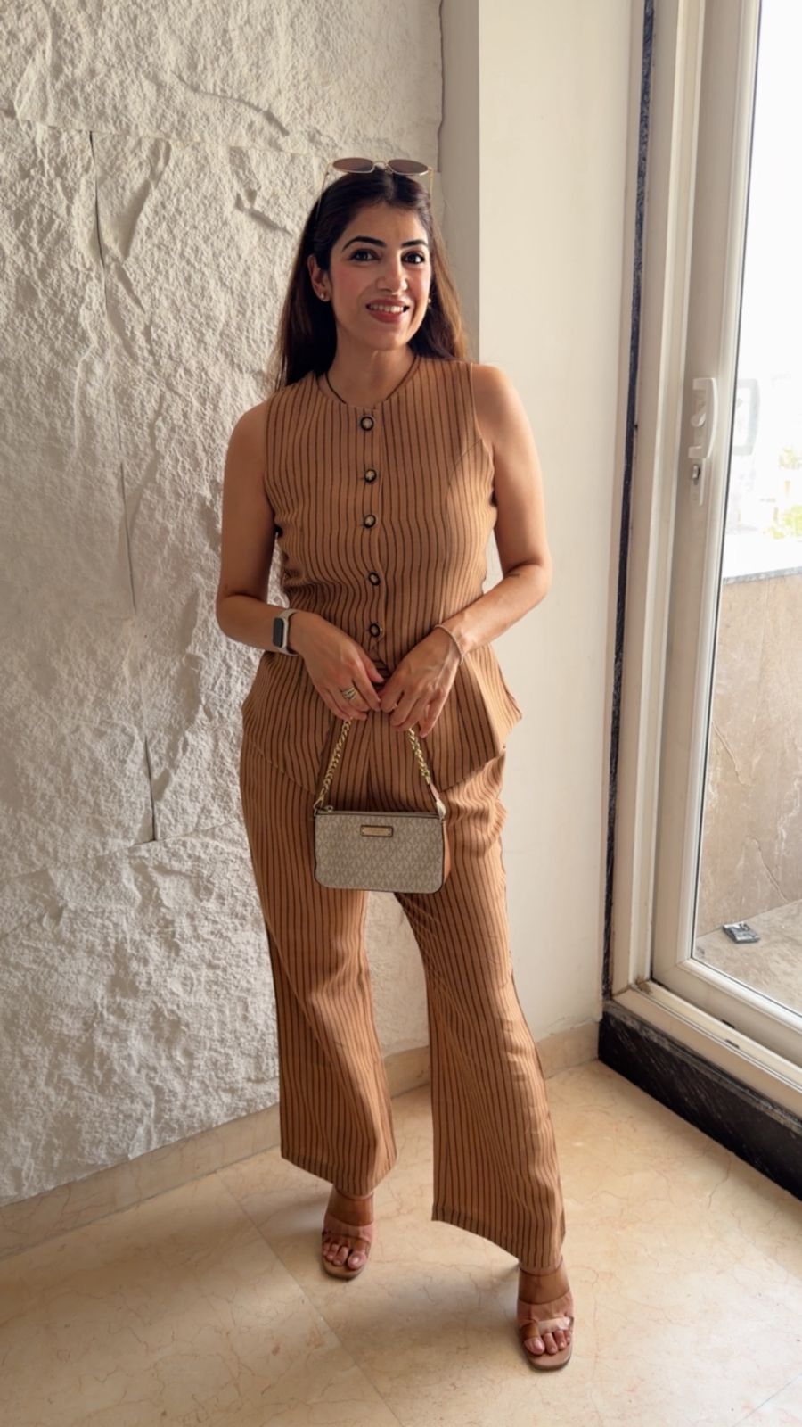 Striped waistcoat 2 pc set