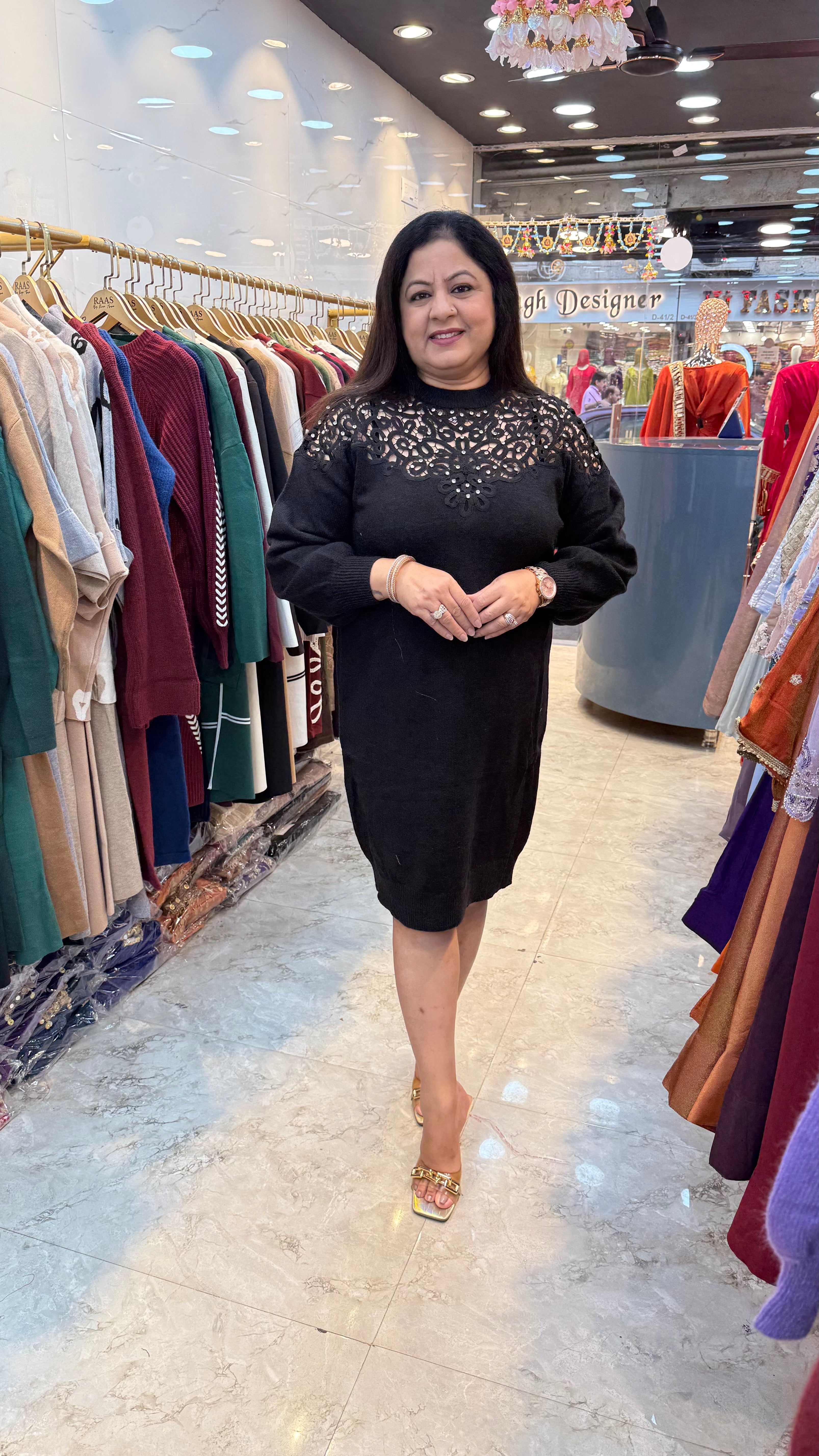 One piece -Woolen dress