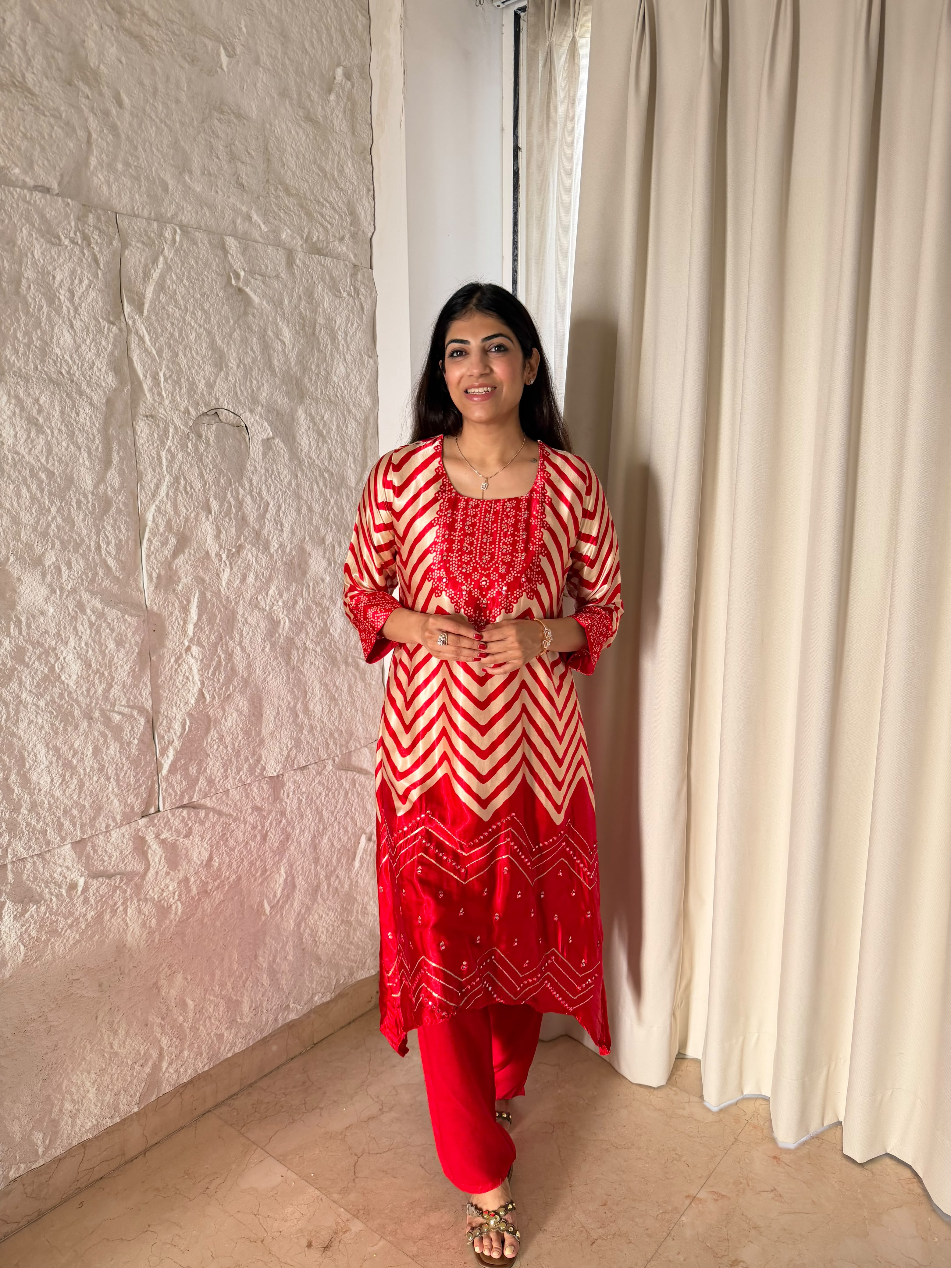 Pure Gaji silk- A line 2,peice set