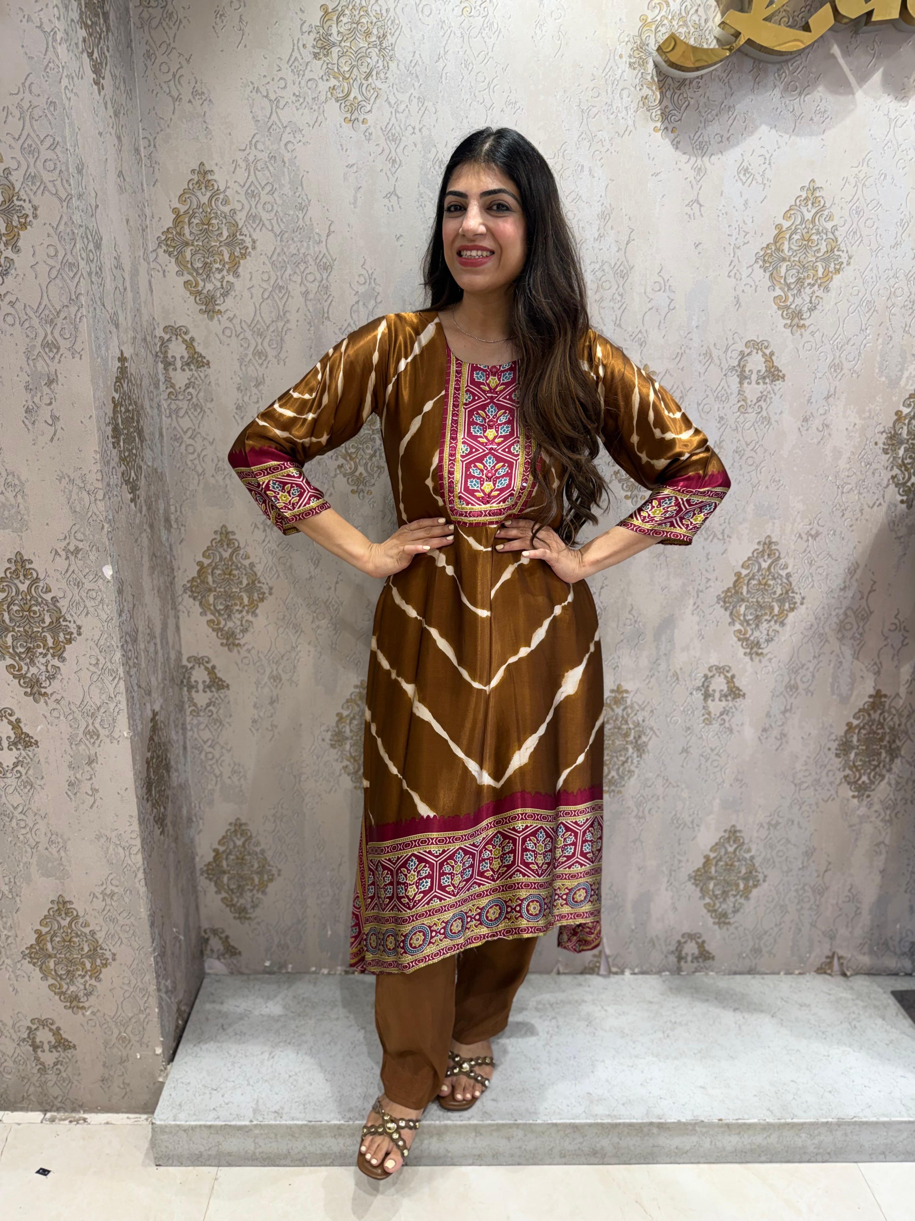 Pure Gaji silk A-line 2,price set