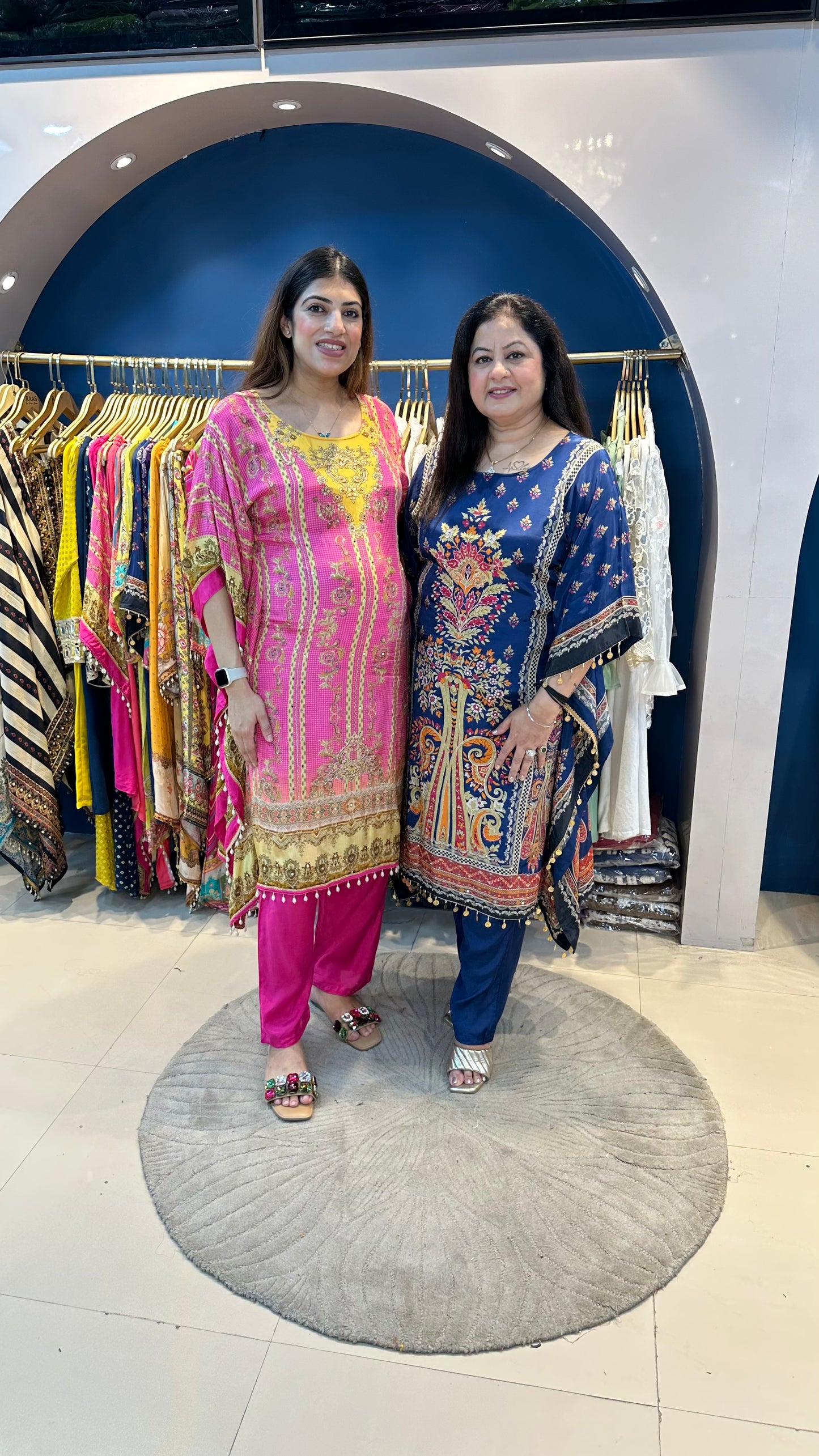 Digital crepe 2 pc kaftan set