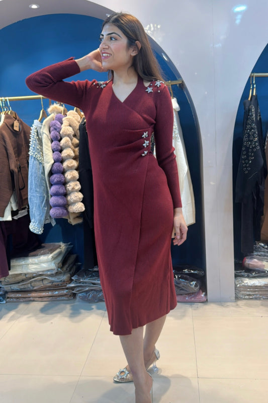 One Piece Woolen Dress