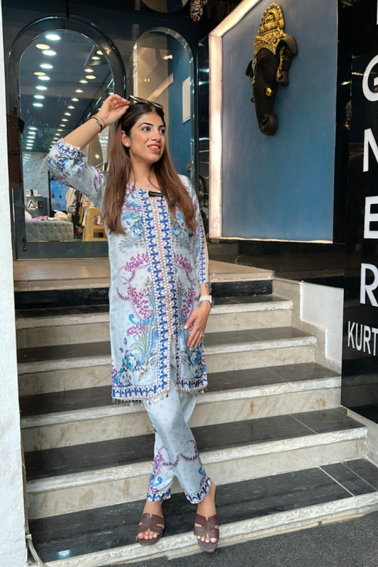 2pc Muslin Partywear Co-ord Set