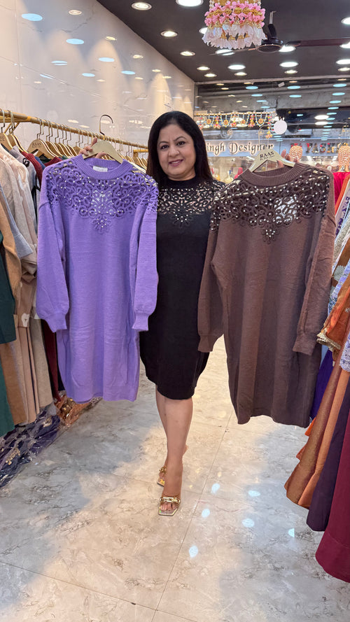 One piece -Woolen dress