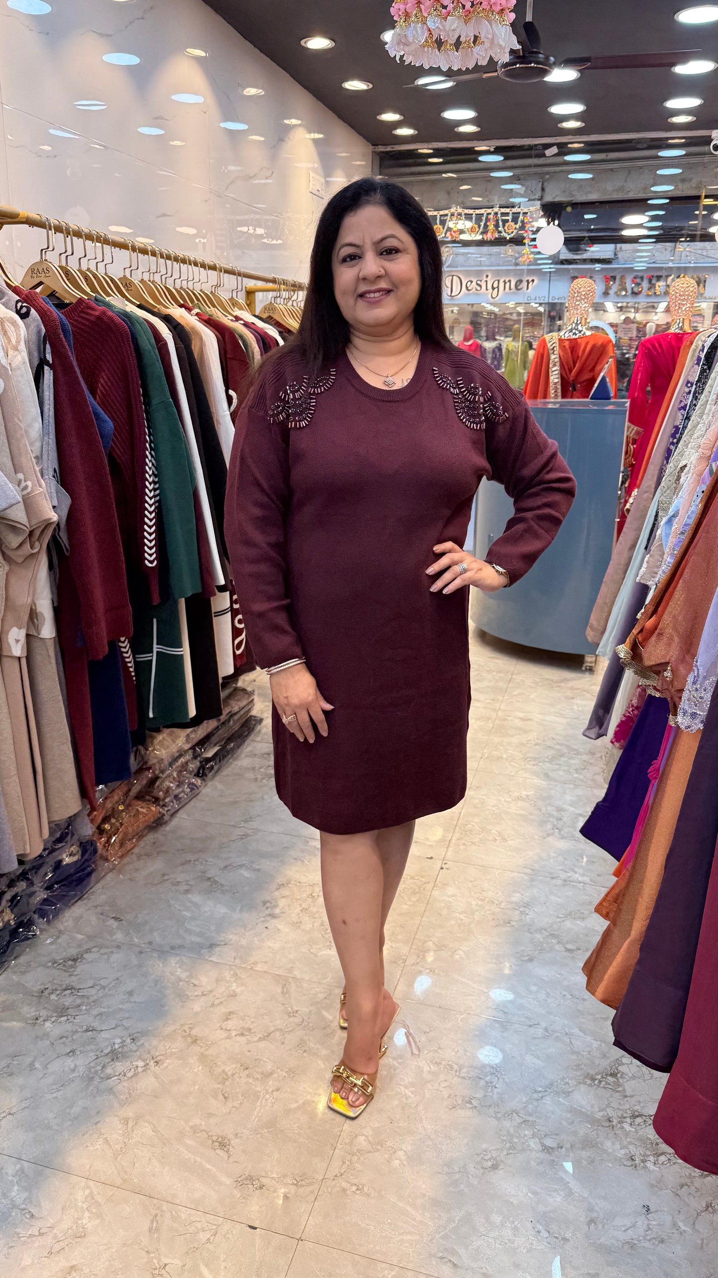 One piece-woolen dress