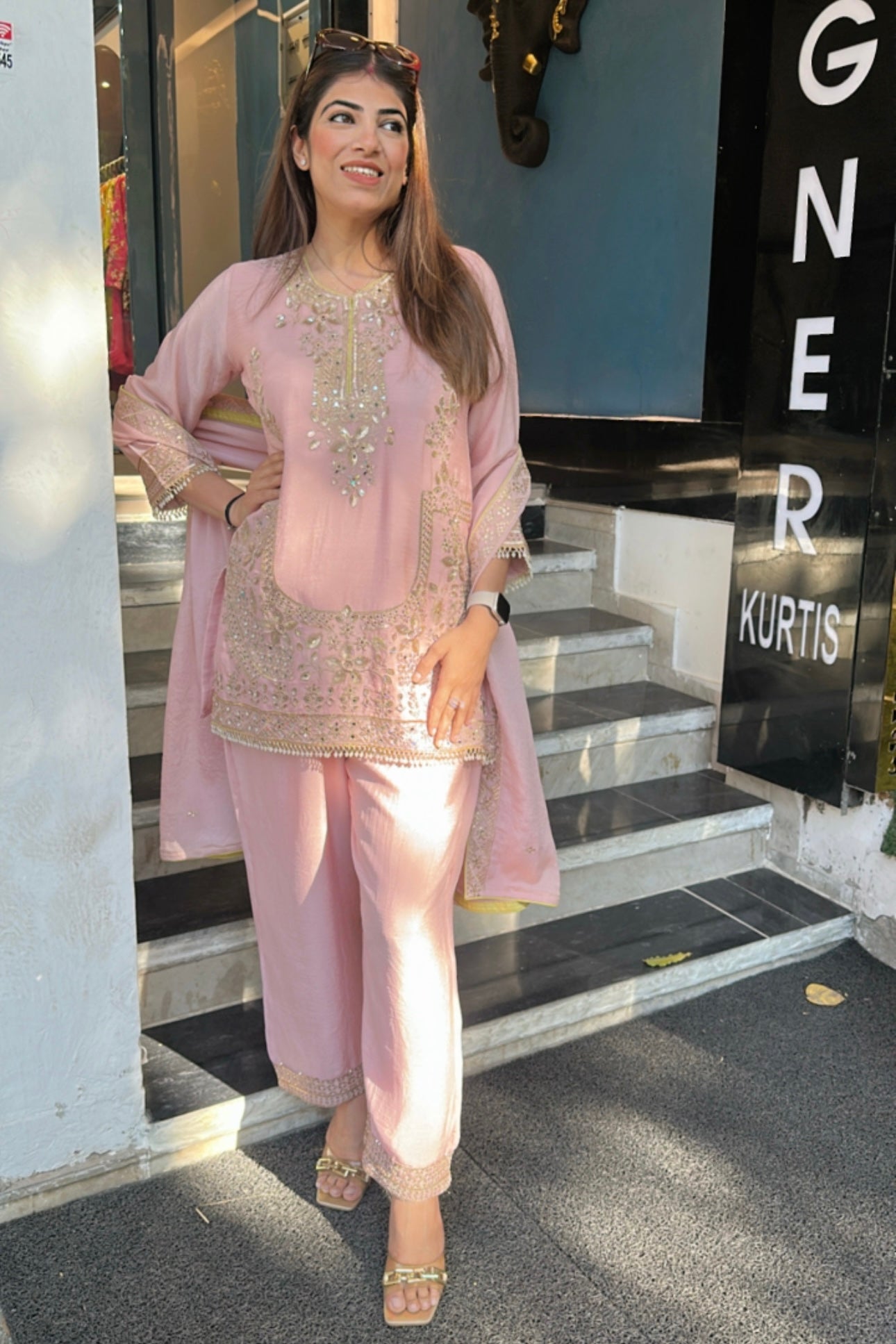 3pc Chinon Partywear Suit