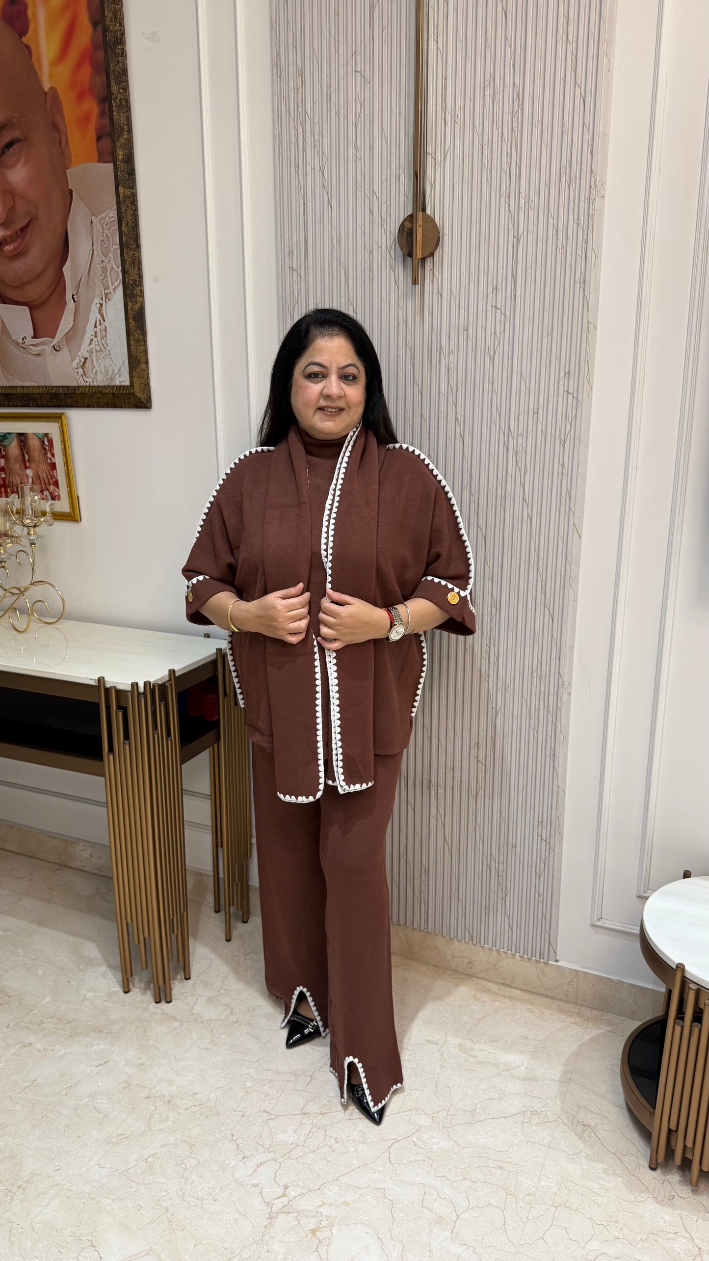 Imported-3pc woolen co-ord set