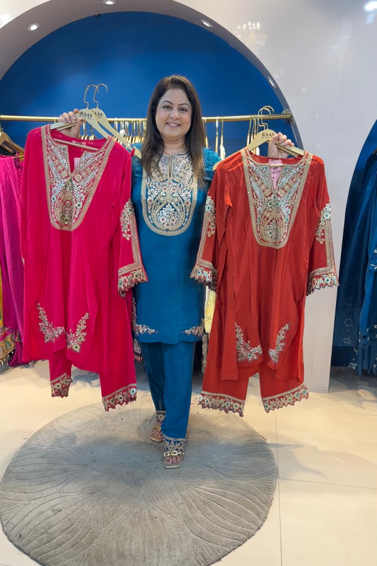 2pc Crepe Pakistani Co-ord Set