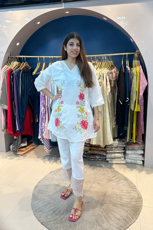 2pc Muslin Cotton A-Line Co-ord Set