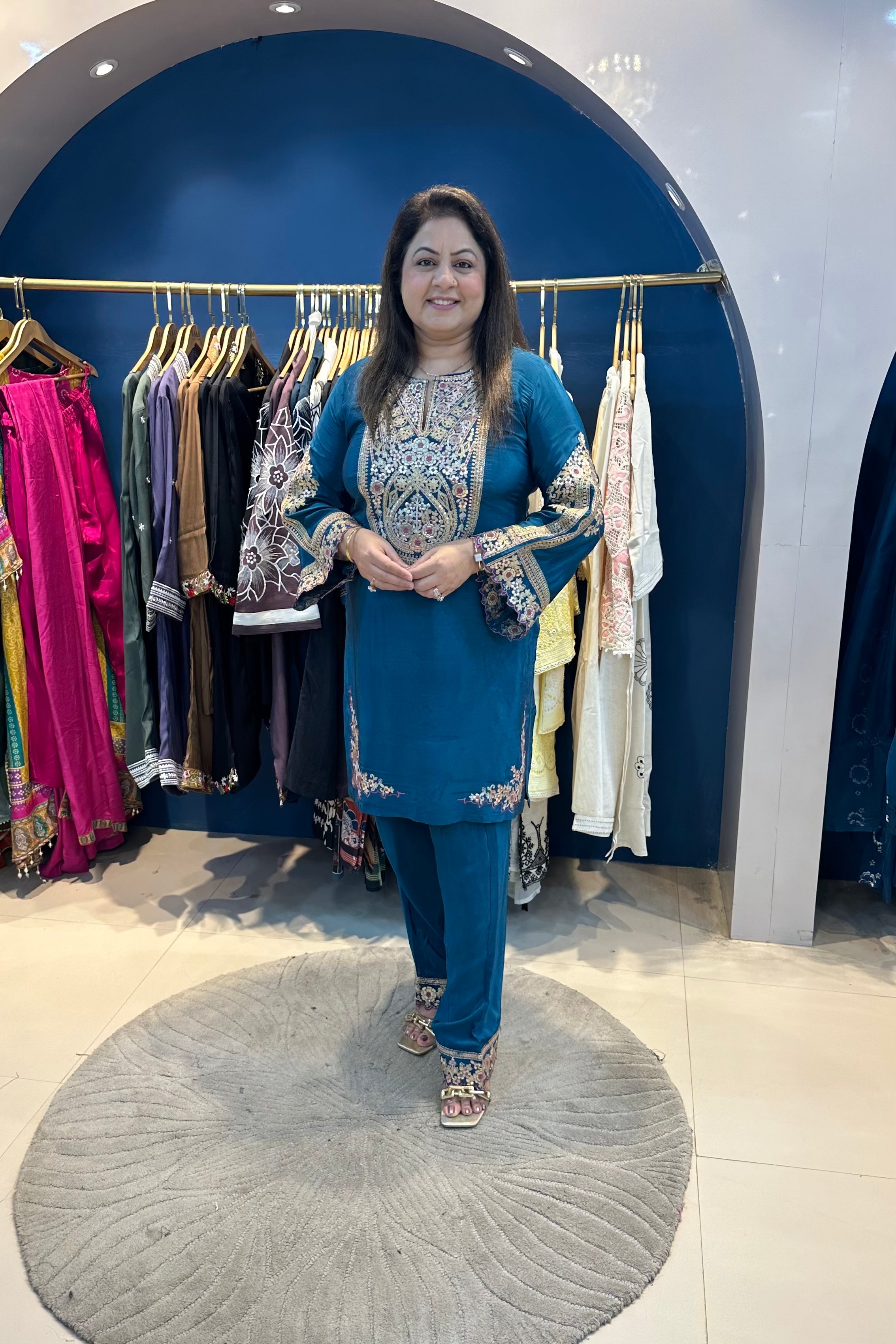 2pc Crepe Pakistani Co-ord Set