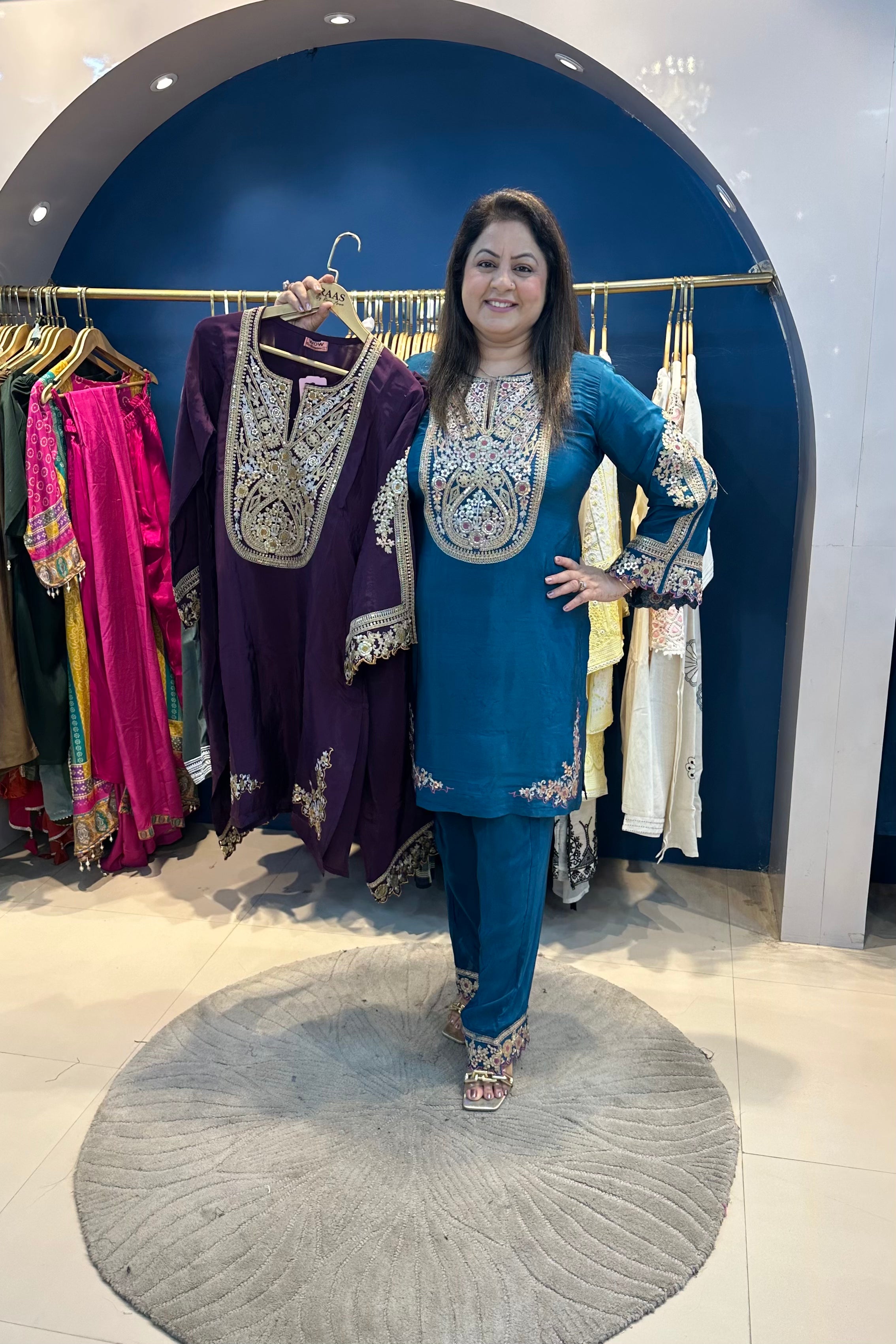 2pc Crepe Pakistani Co-ord Set