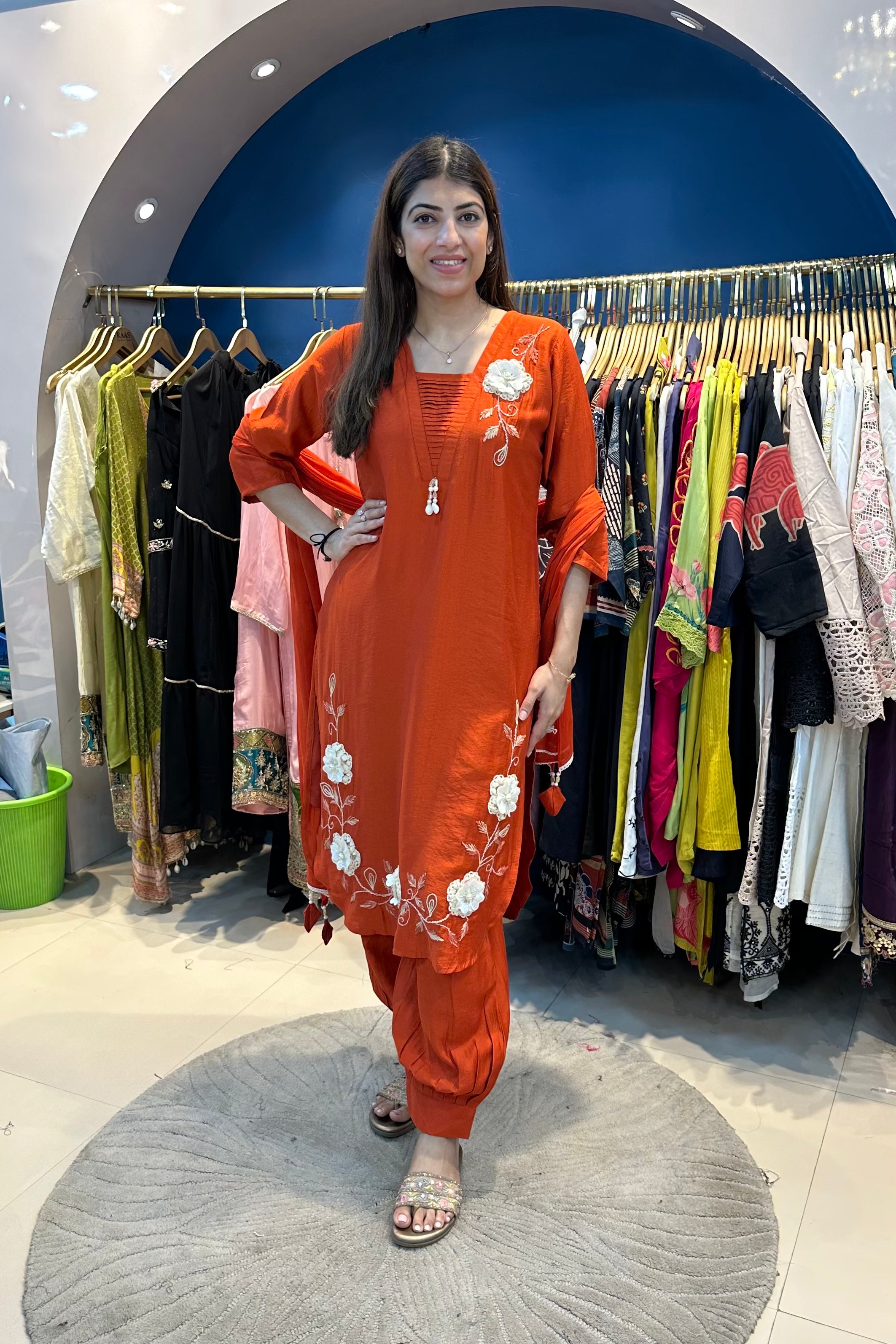 3pc Pakistani Suit Paired With Afghani Pants