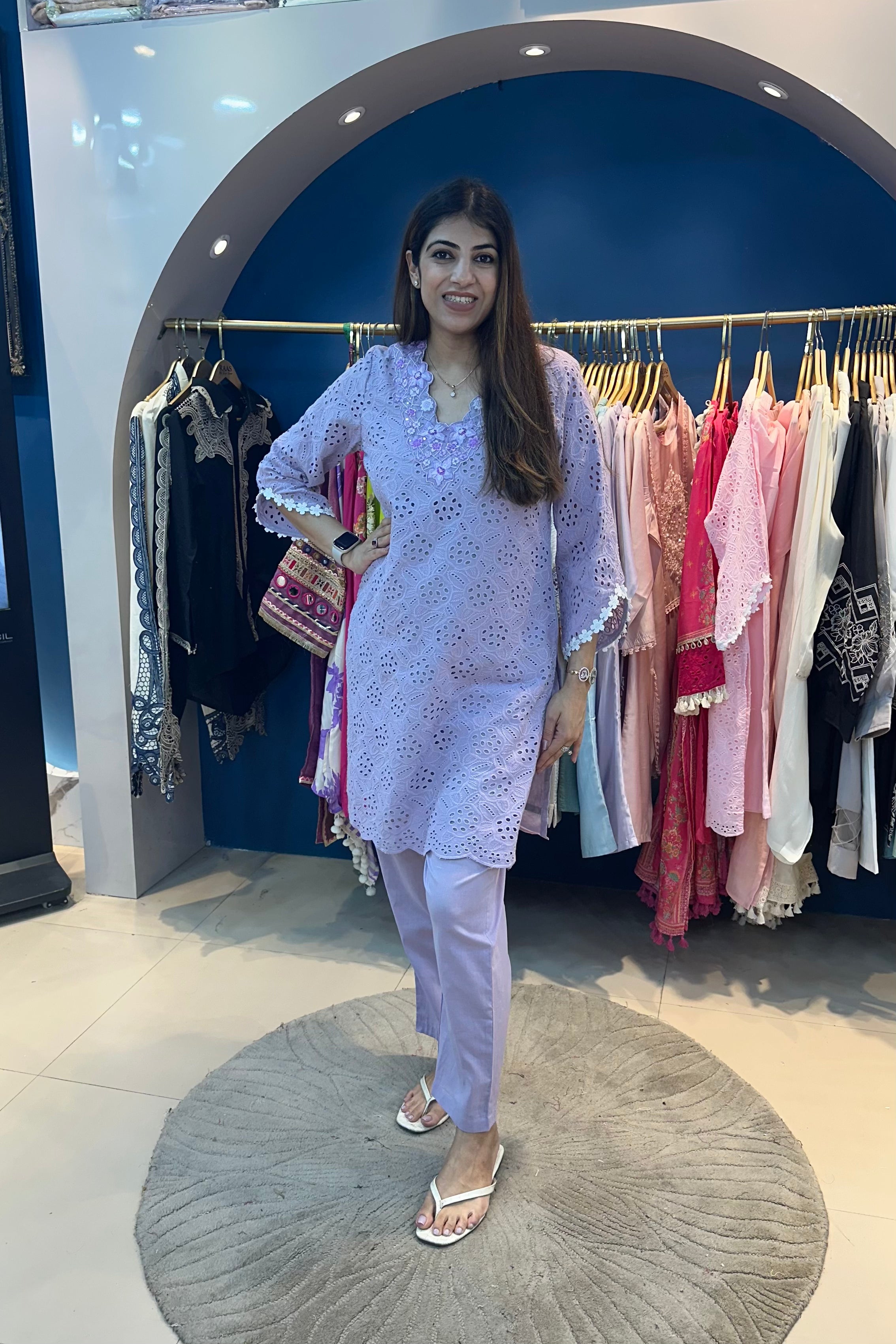 2pc Shiffli-Cotton Co-ord Set