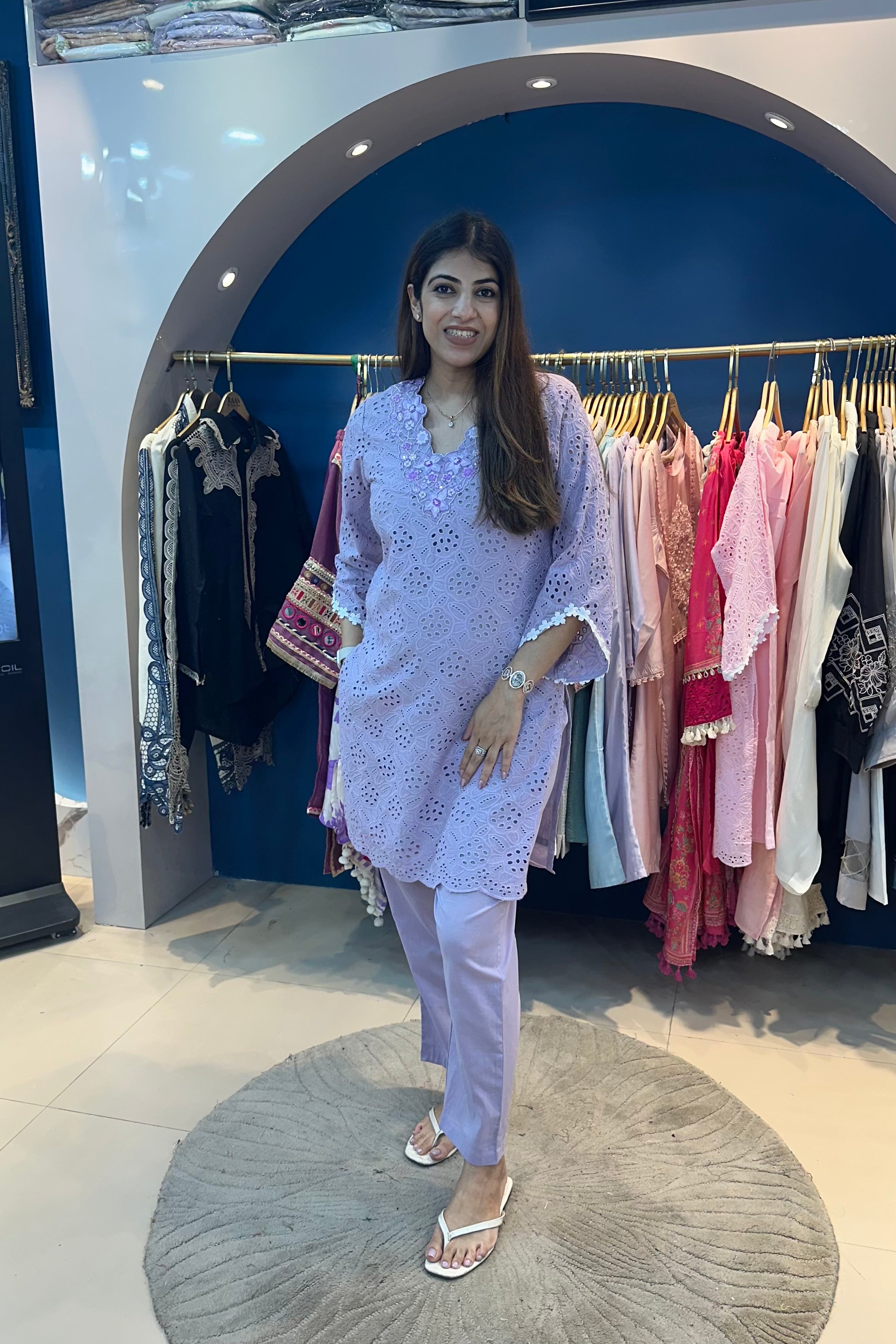 2pc Shiffli-Cotton Co-ord Set