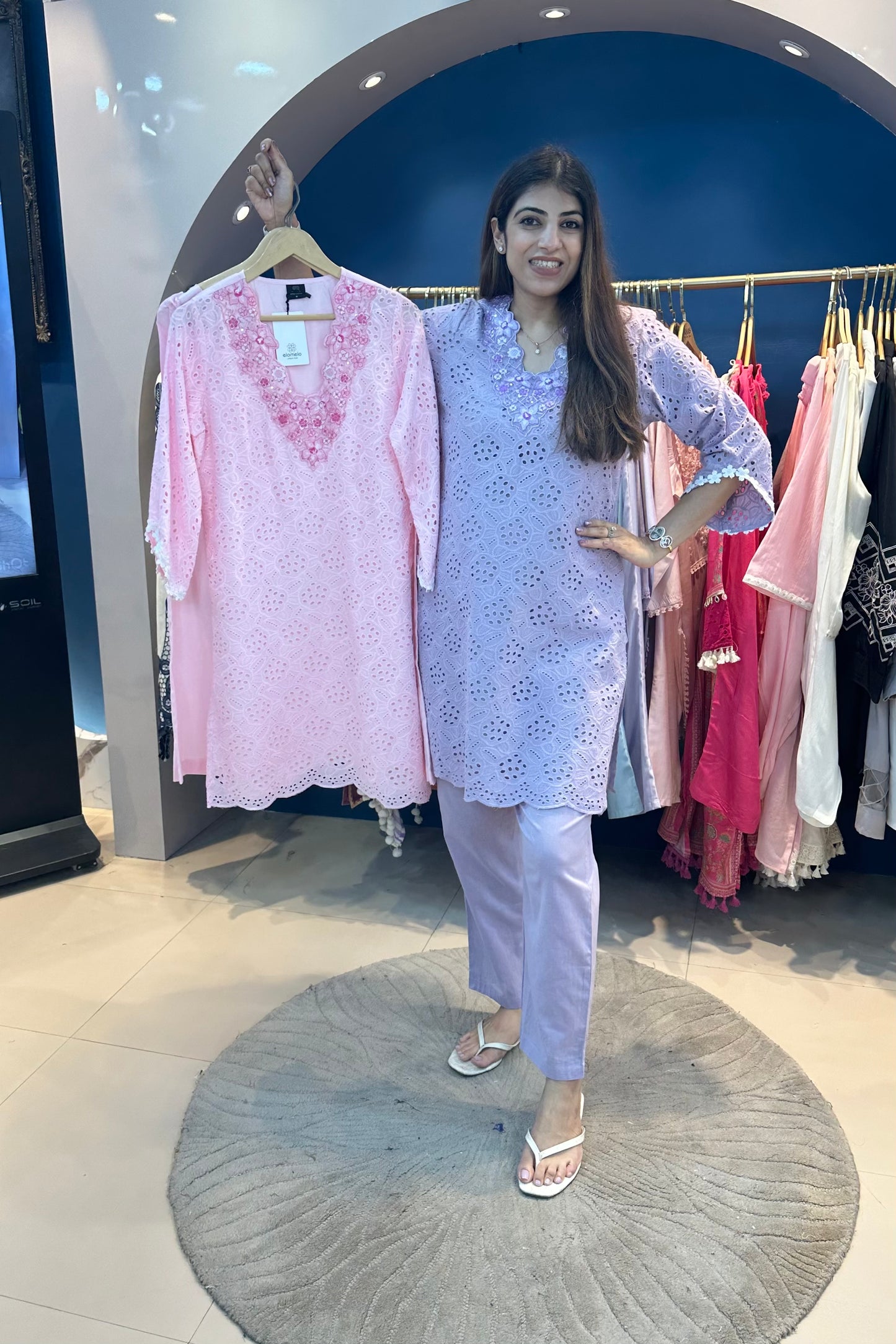 2pc Shiffli-Cotton Co-ord Set