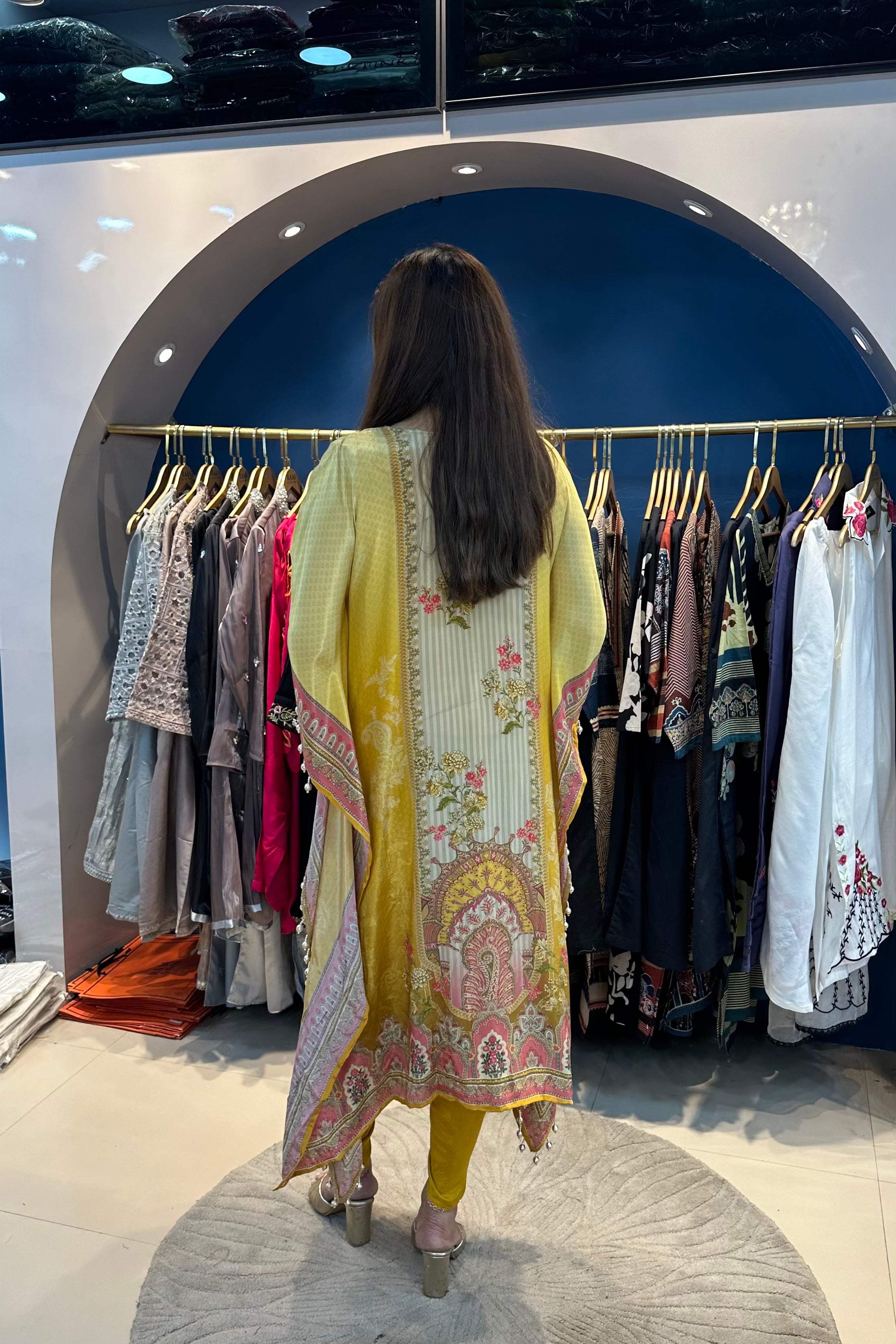 2pc Partywear Kaftan Set With Tulip Pant