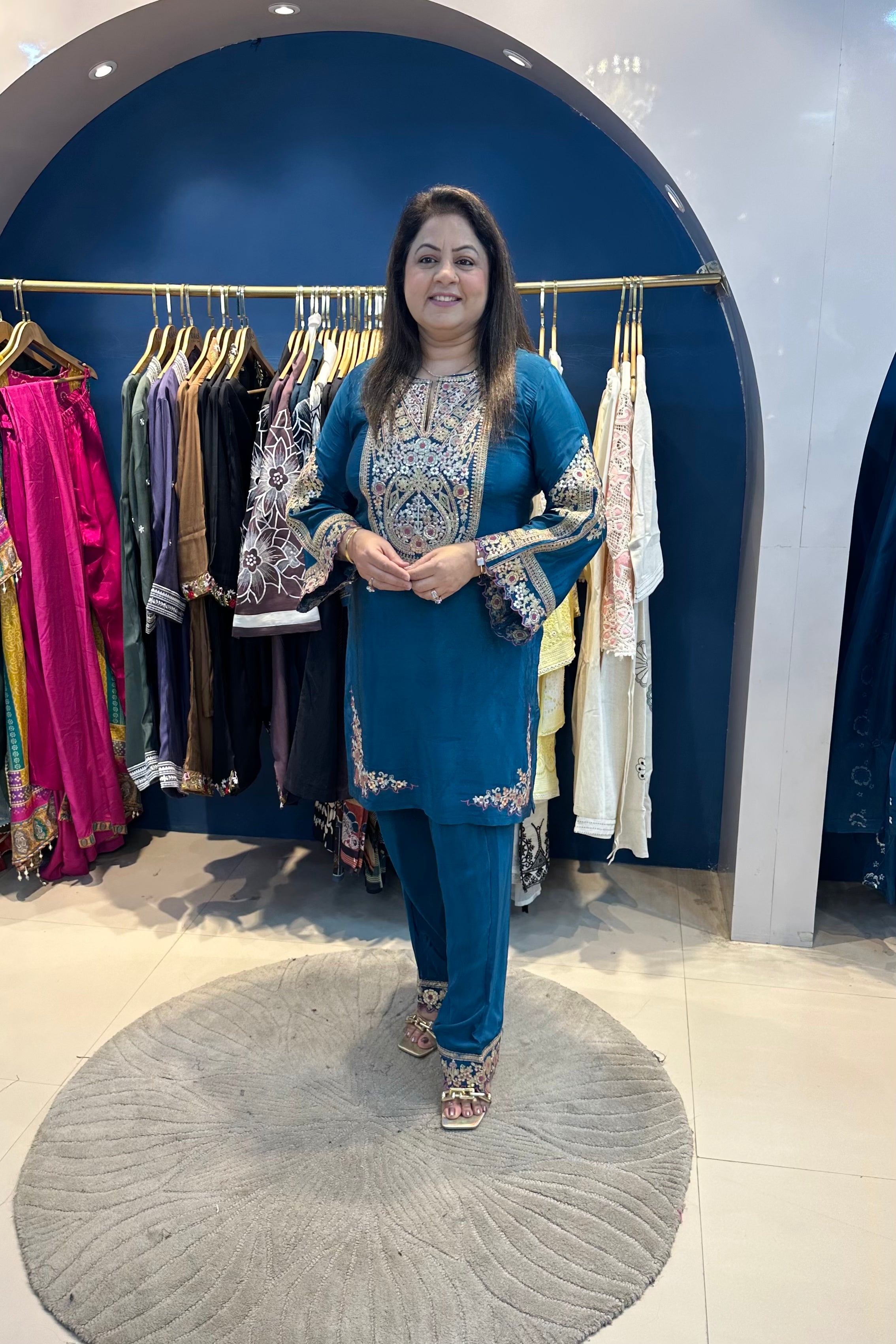 2pc Crepe Pakistani Co-ord Set