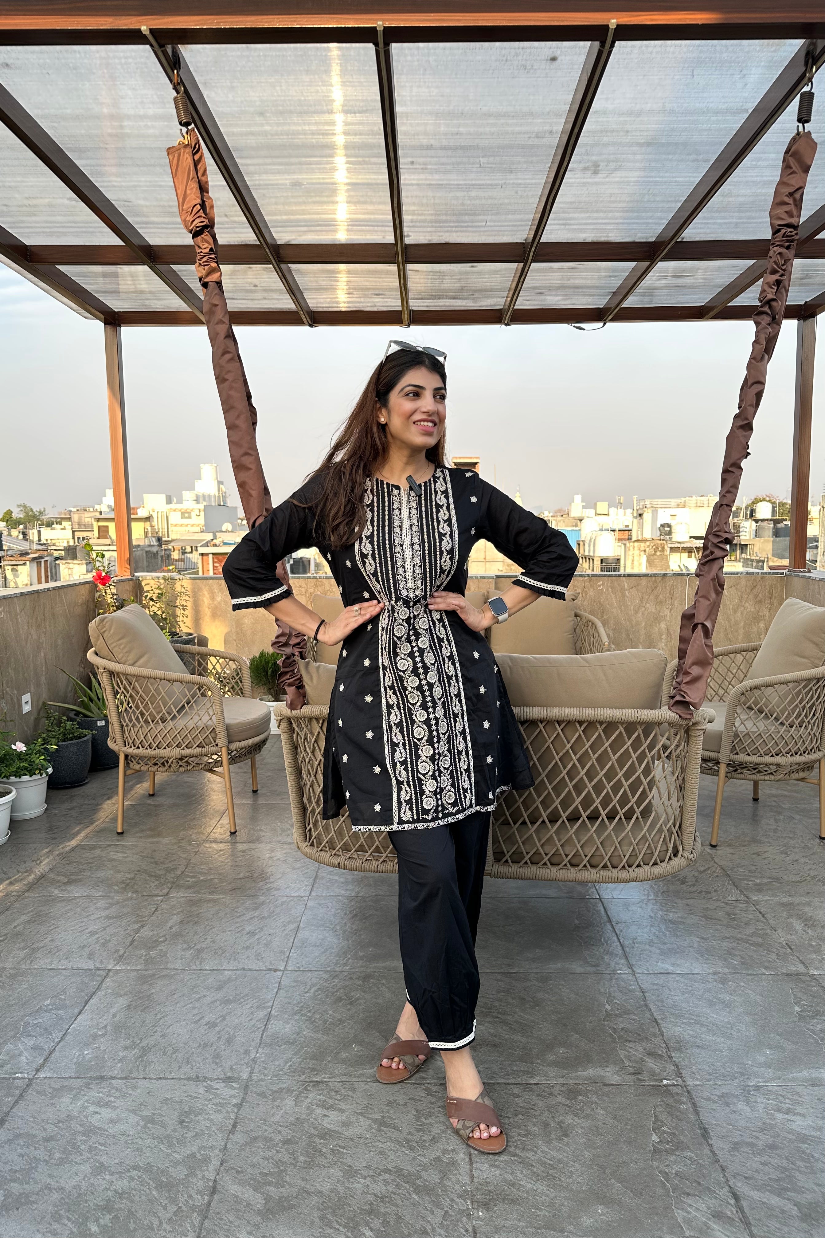 3pc Cotton Pakistani Suit Paired With Afghani Pants