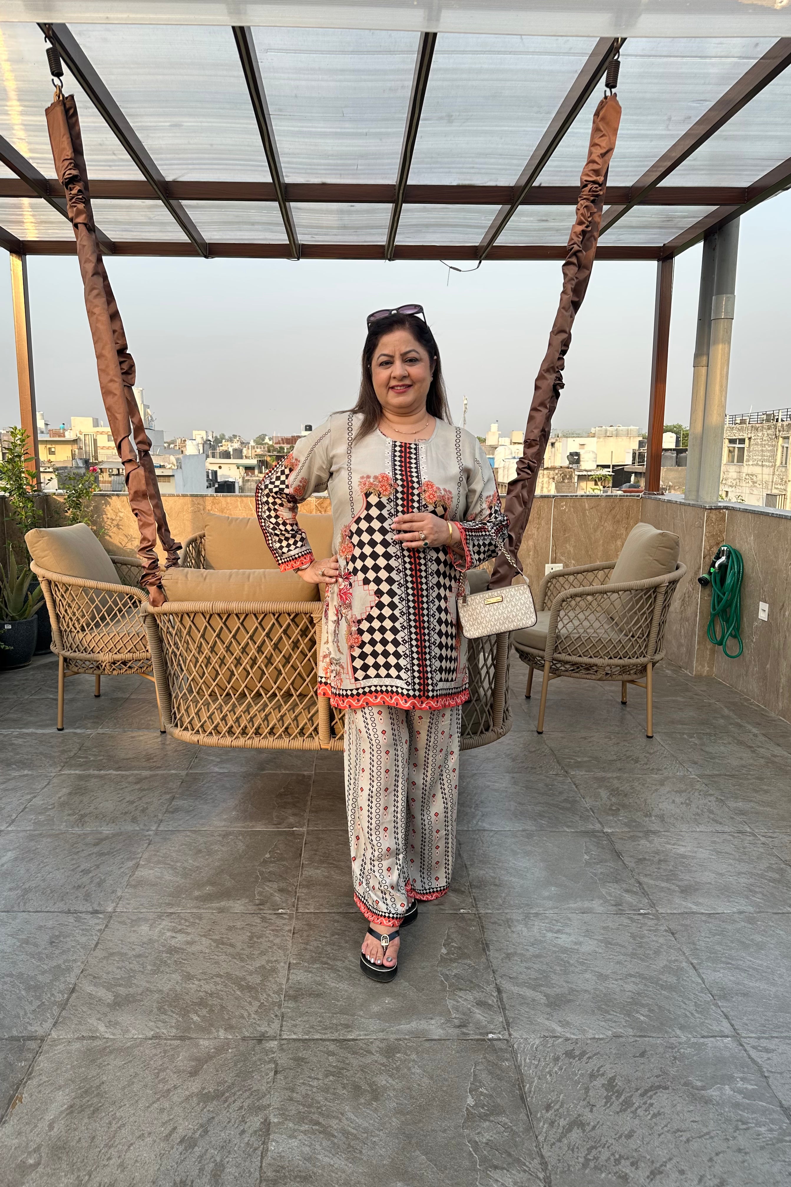 2pc Cotton-Muslin Pakistani Printed Co-ord Set