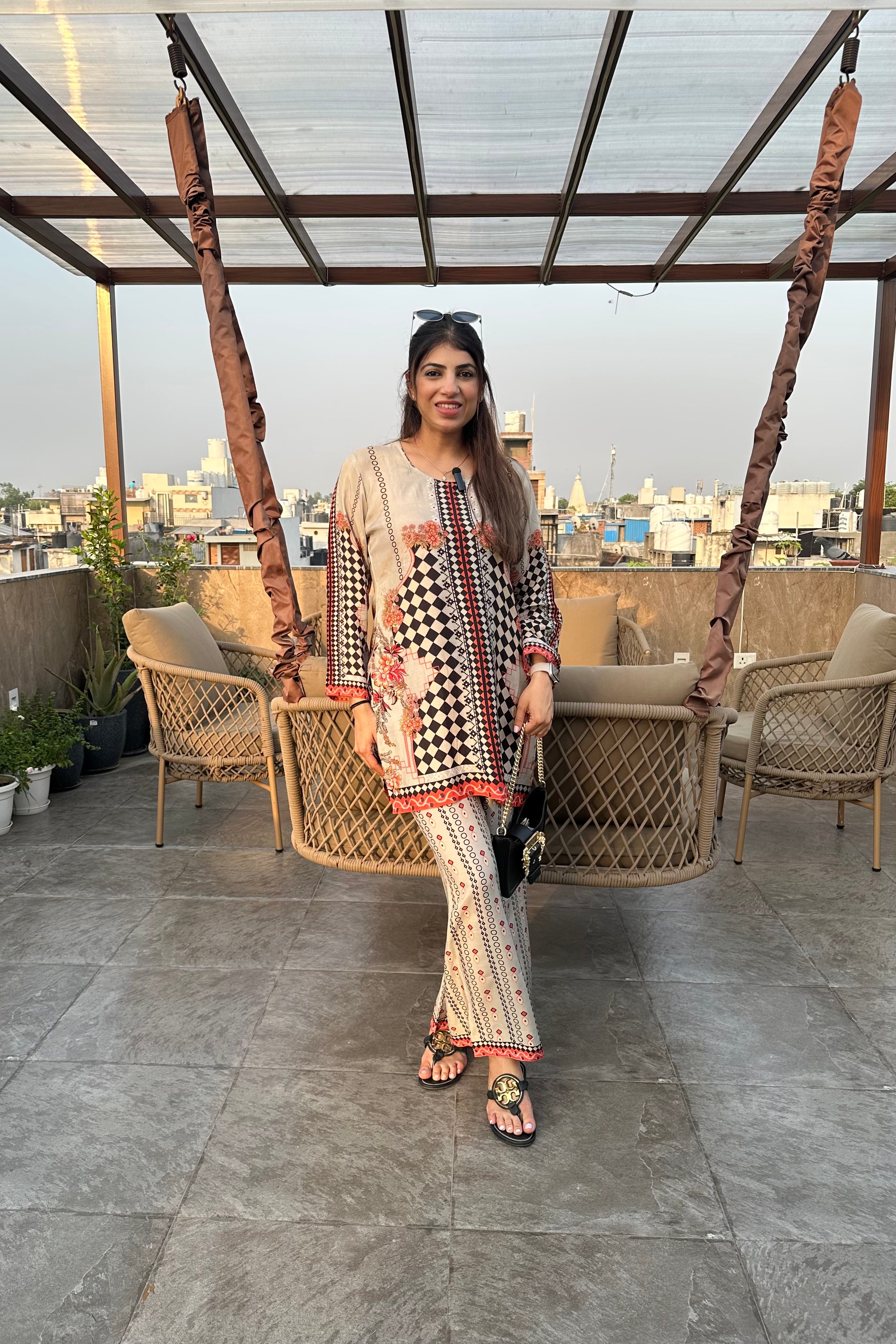 2pc Cotton-Muslin Pakistani Printed Co-ord Set