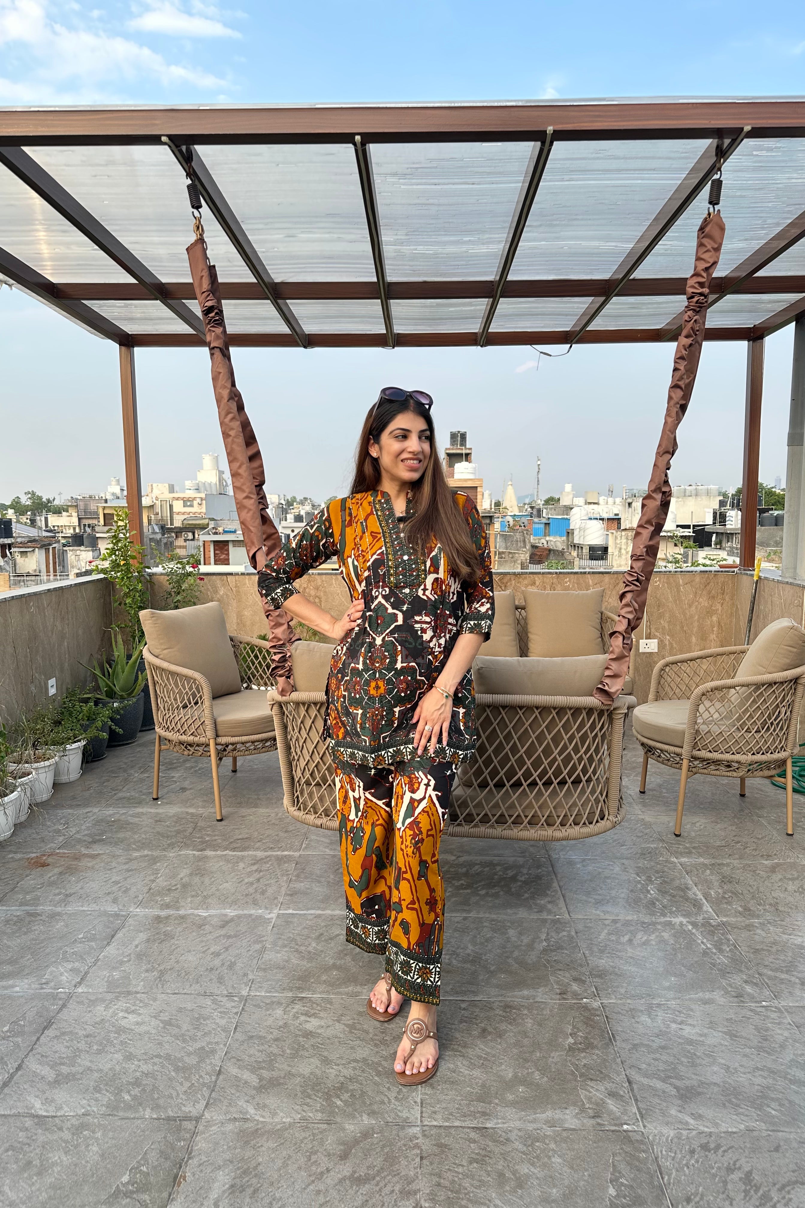 2pc Cotton Printed Co-ord Set