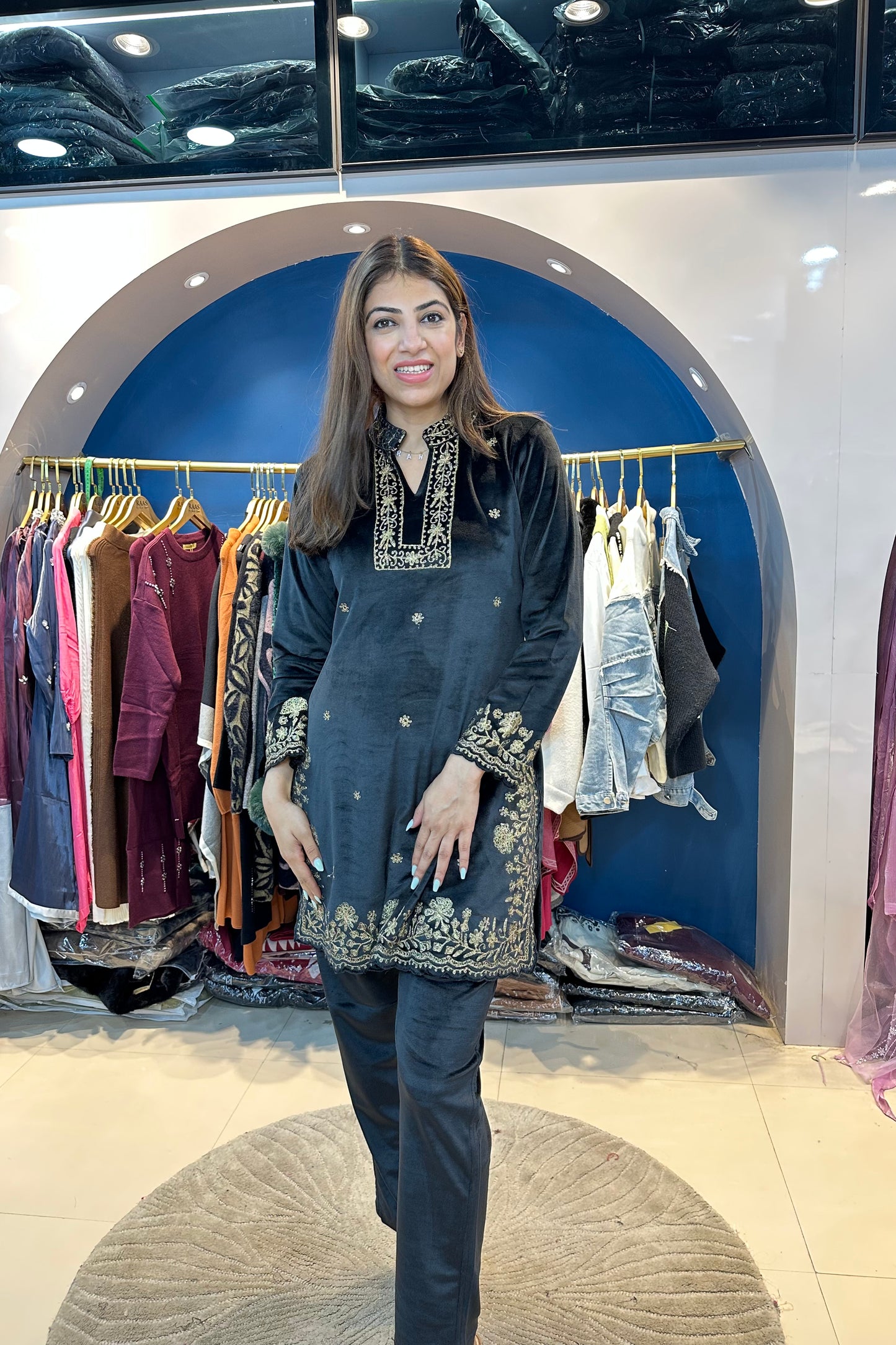 2pc Pakistani Velvet Co-ord Set