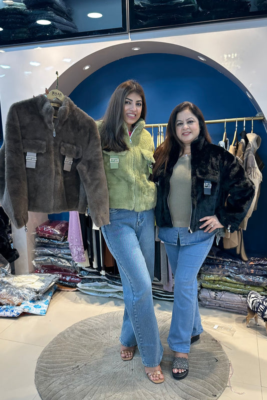Full Sleeves Fur Jacket