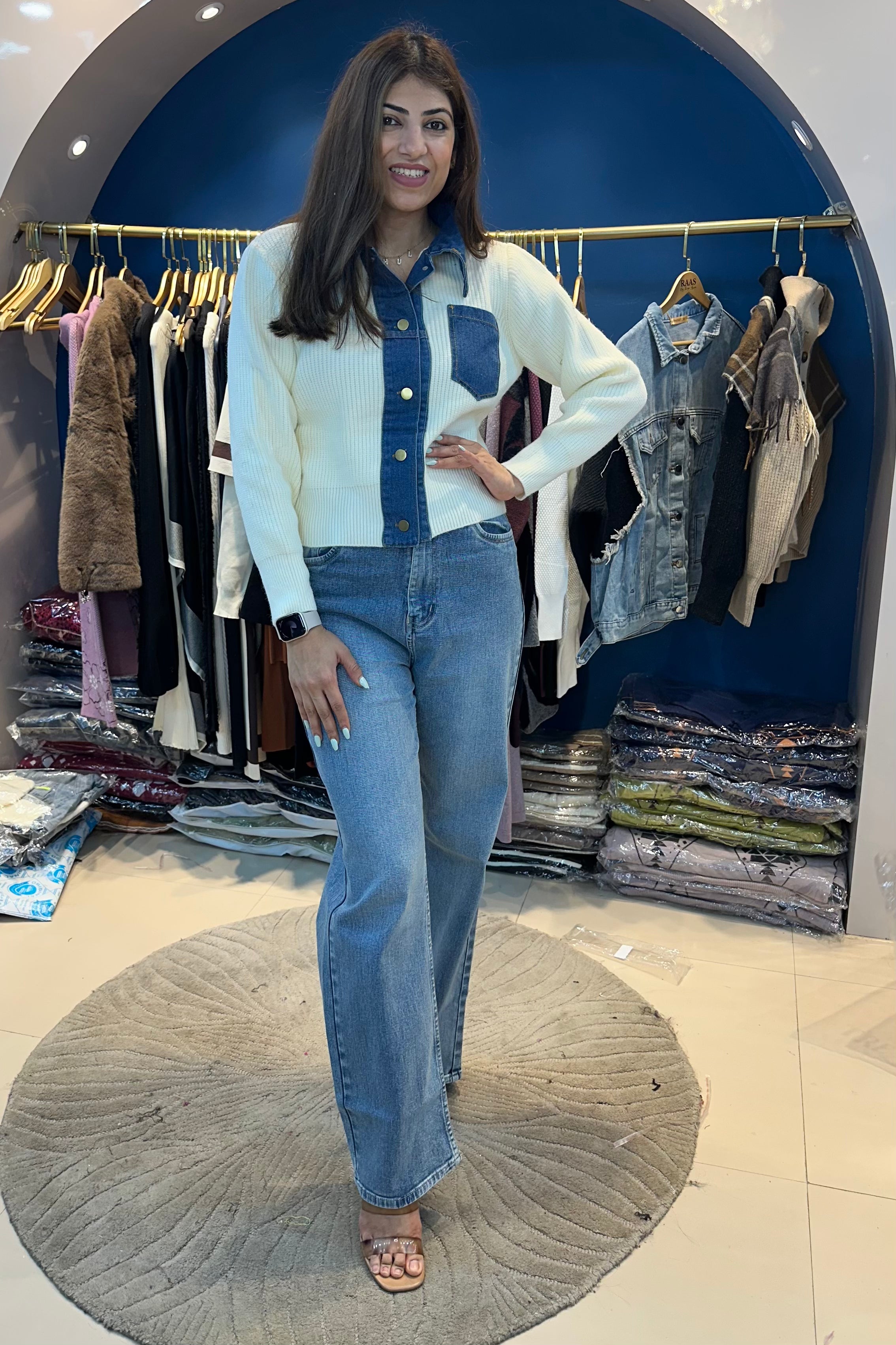Denim Sweater(Only Sweater)