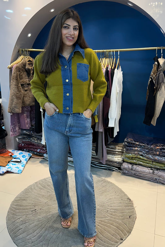 Denim Sweater(Only Sweater)