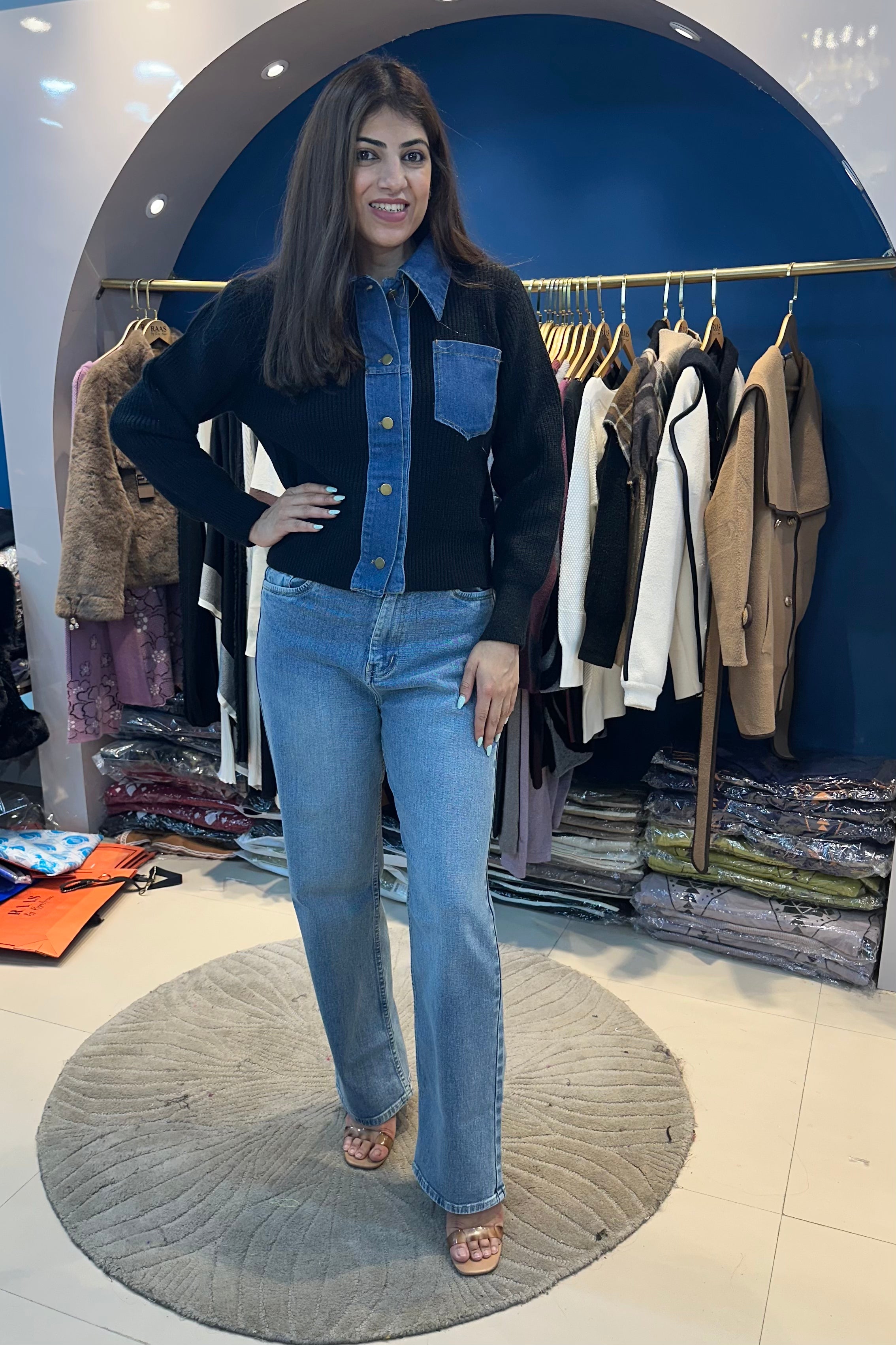 Denim Sweater(Only Sweater)