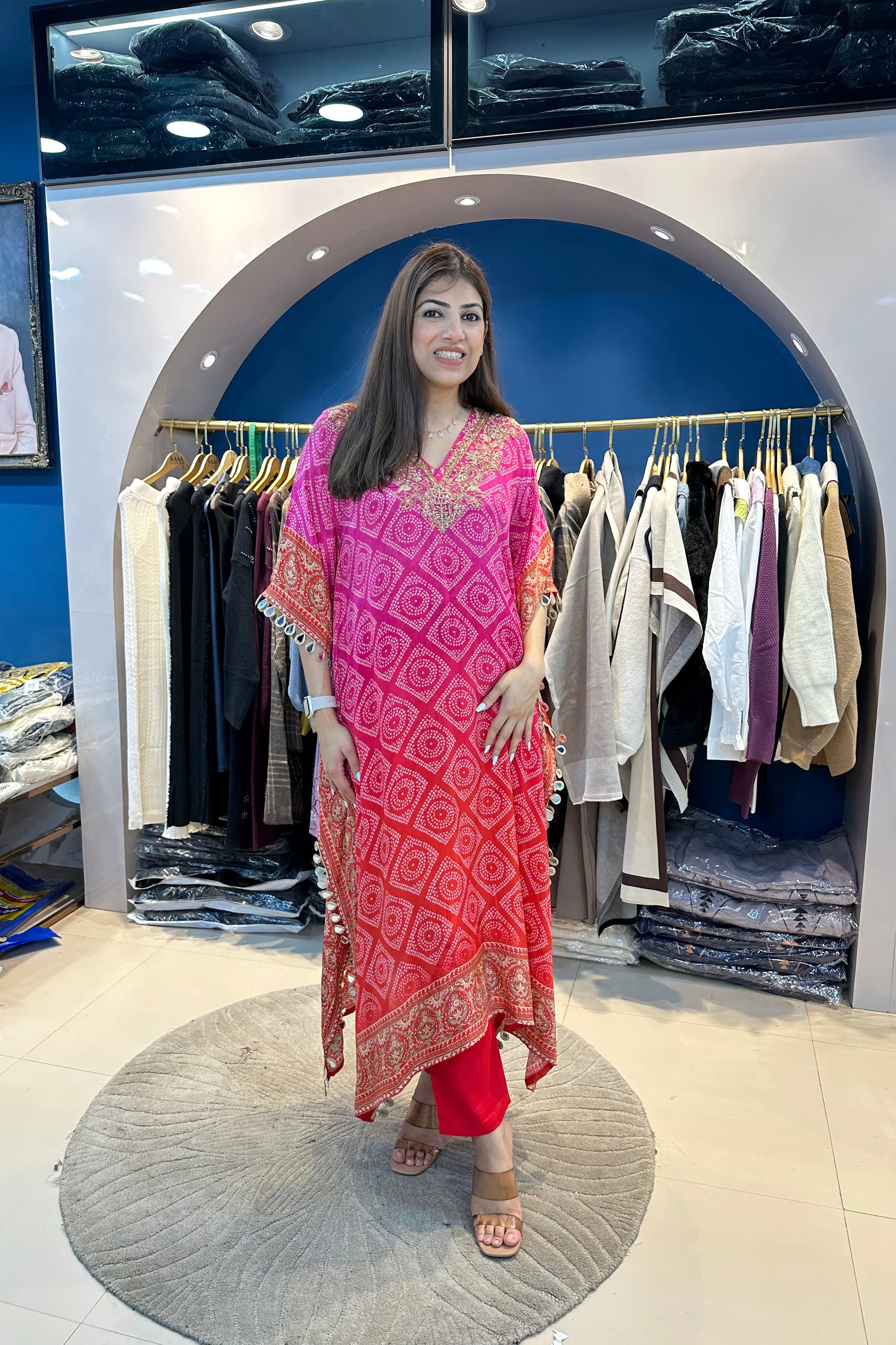 2pc Partywear Indo-western Kaftan Set – Raas by Riya