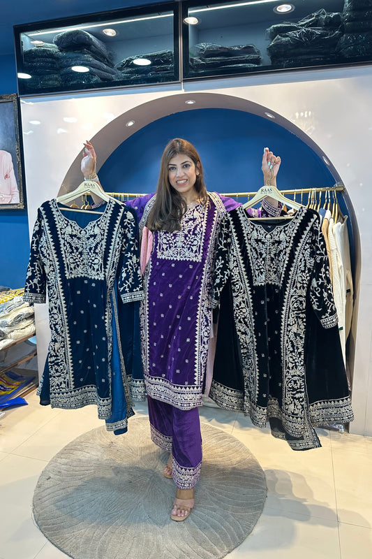 3pc Partywear Pakistani Suit