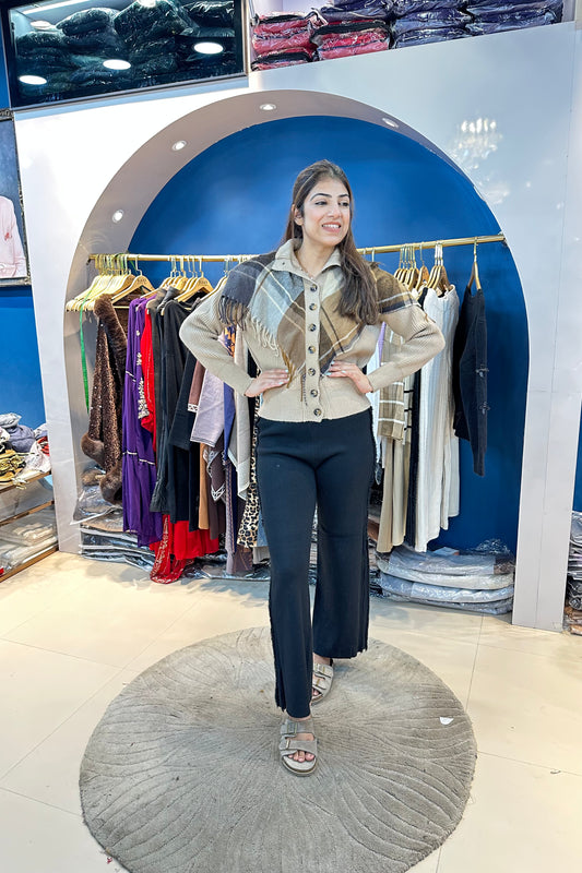 stretchable straight pants