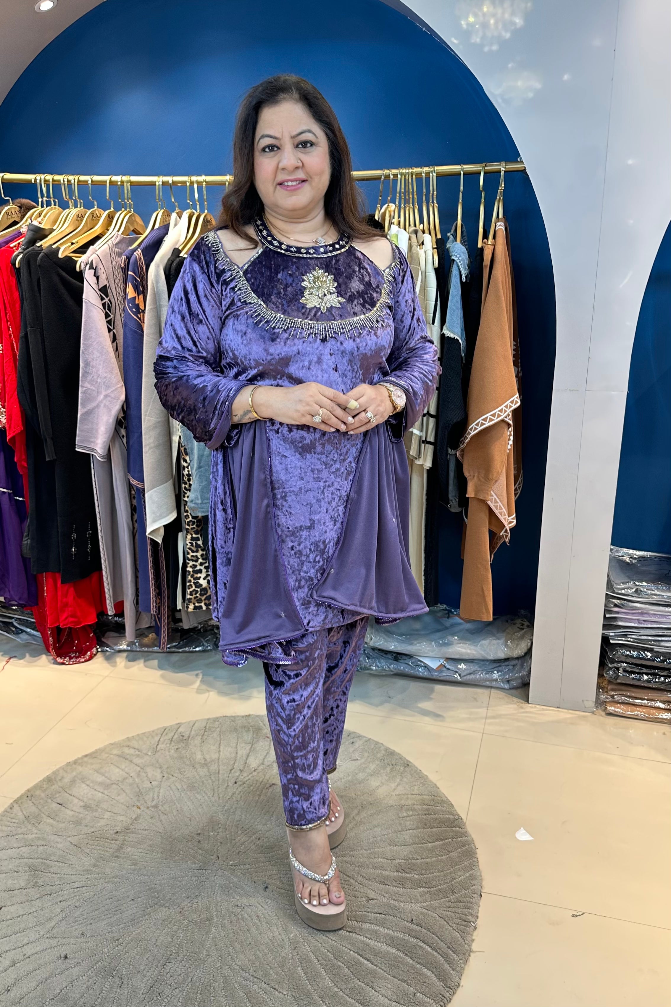 3pc Velvet Party-wear Suit