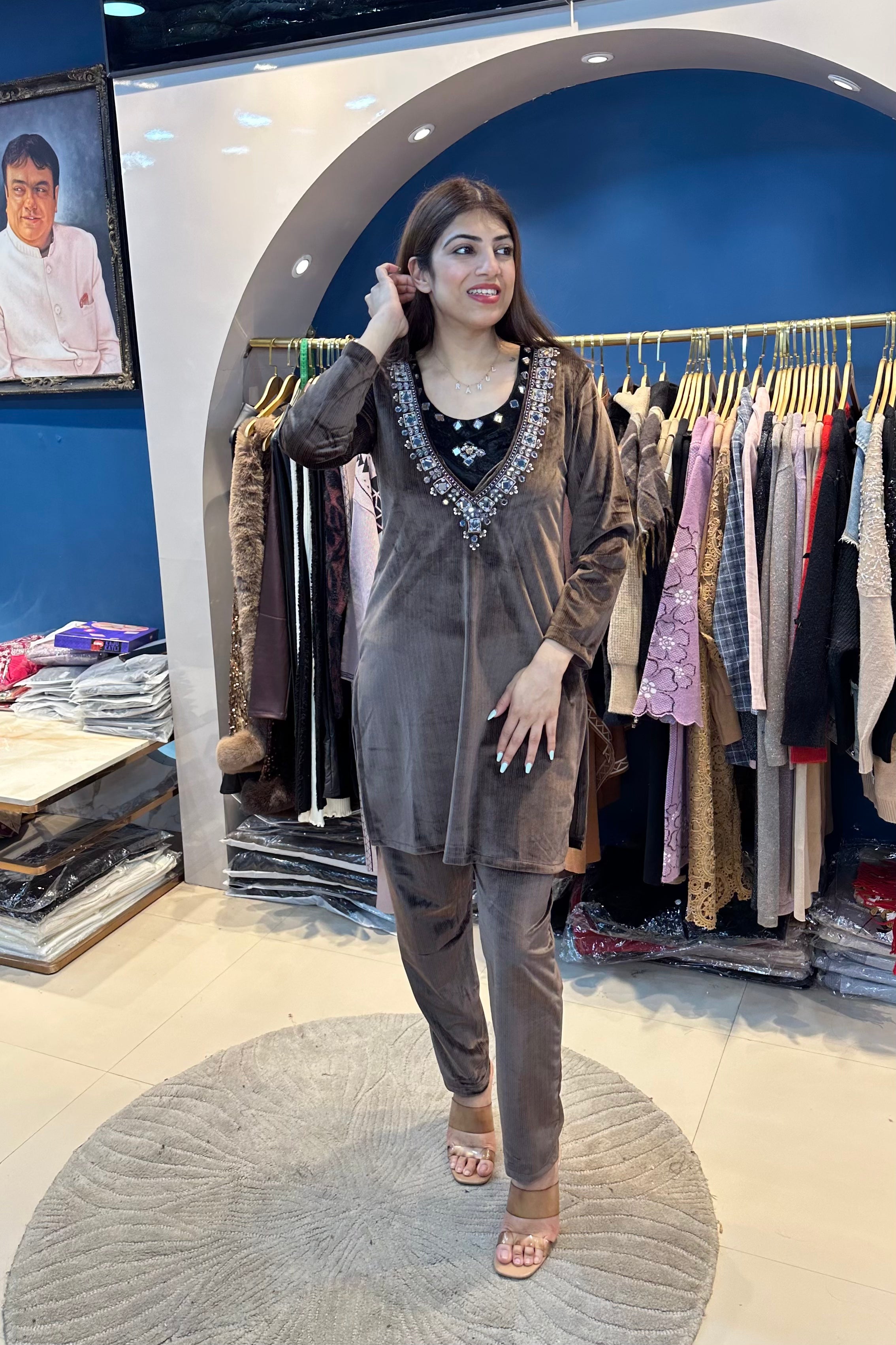 3pc Velvet Partywear Co-ord Set