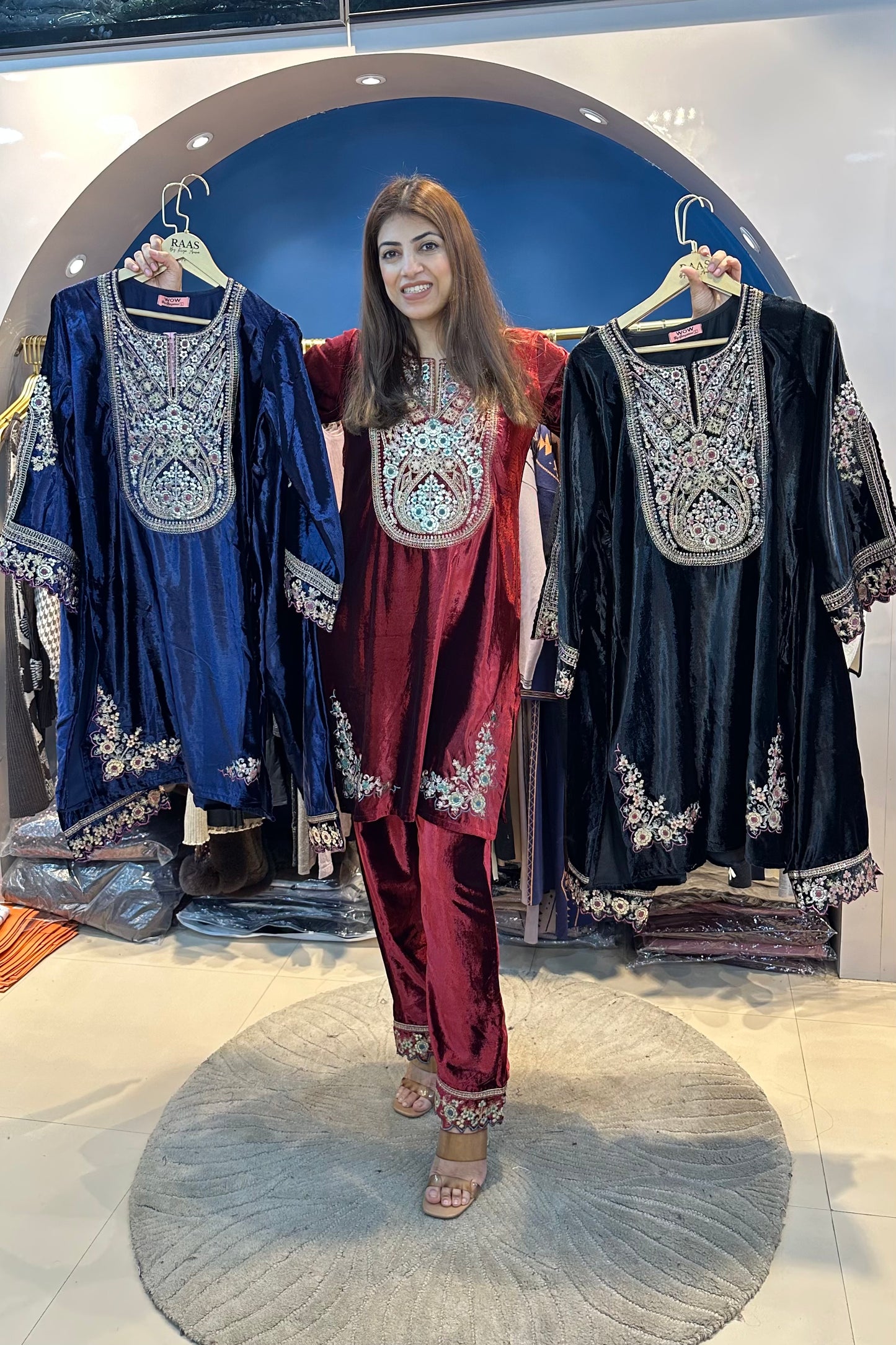 Velvet Pakistani Co-ord Set