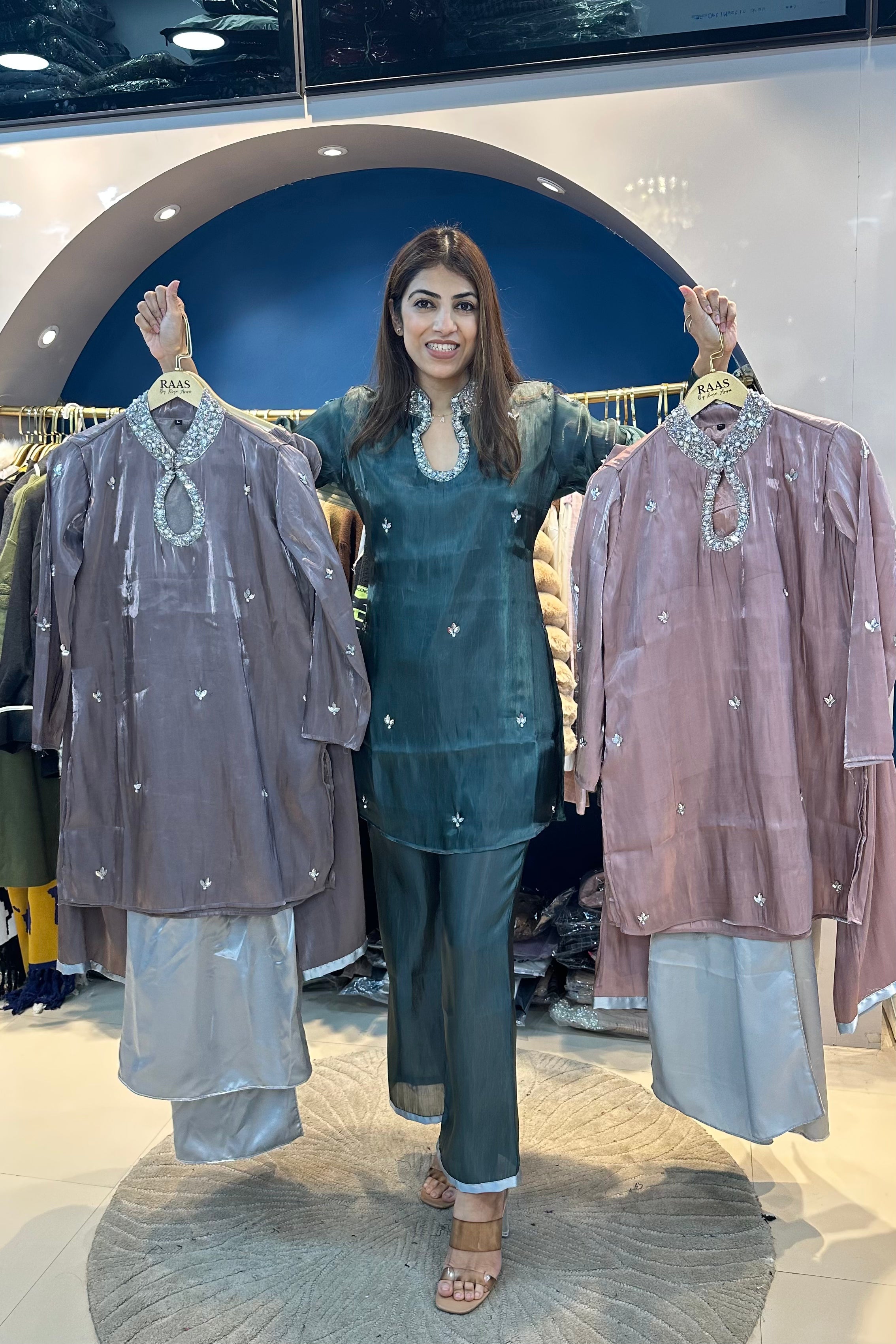 3pc Jimmy Choo Fabric Suit – Raas by Riya